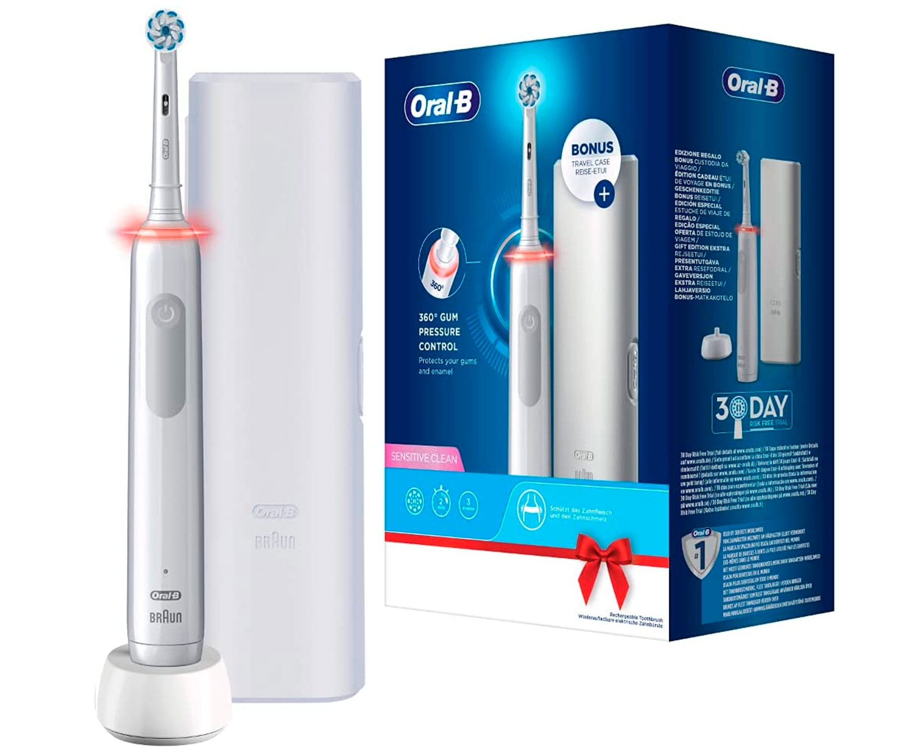 BRAUN Oral-B Vitality Pro3 3500 White / Cepillo de dientes eléctrico + estuche