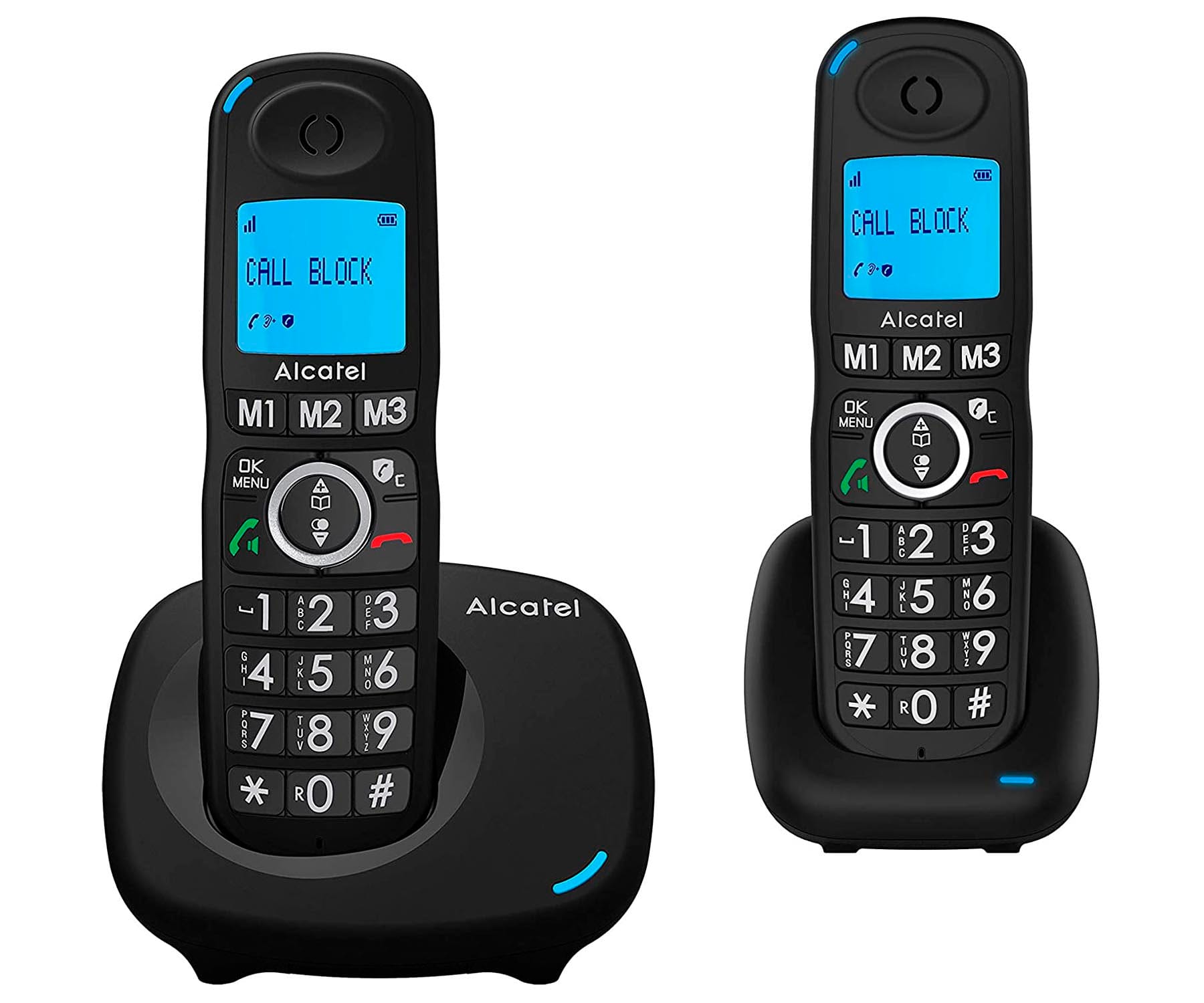 Alcatel XL535 DUO Black / Teléfono inalámbrico