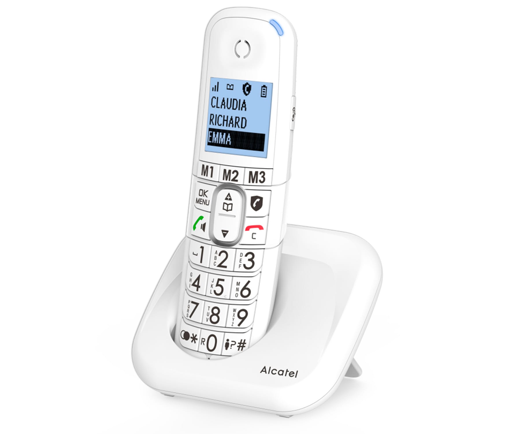 alcatel XL785 White / Teléfono inalámbrico