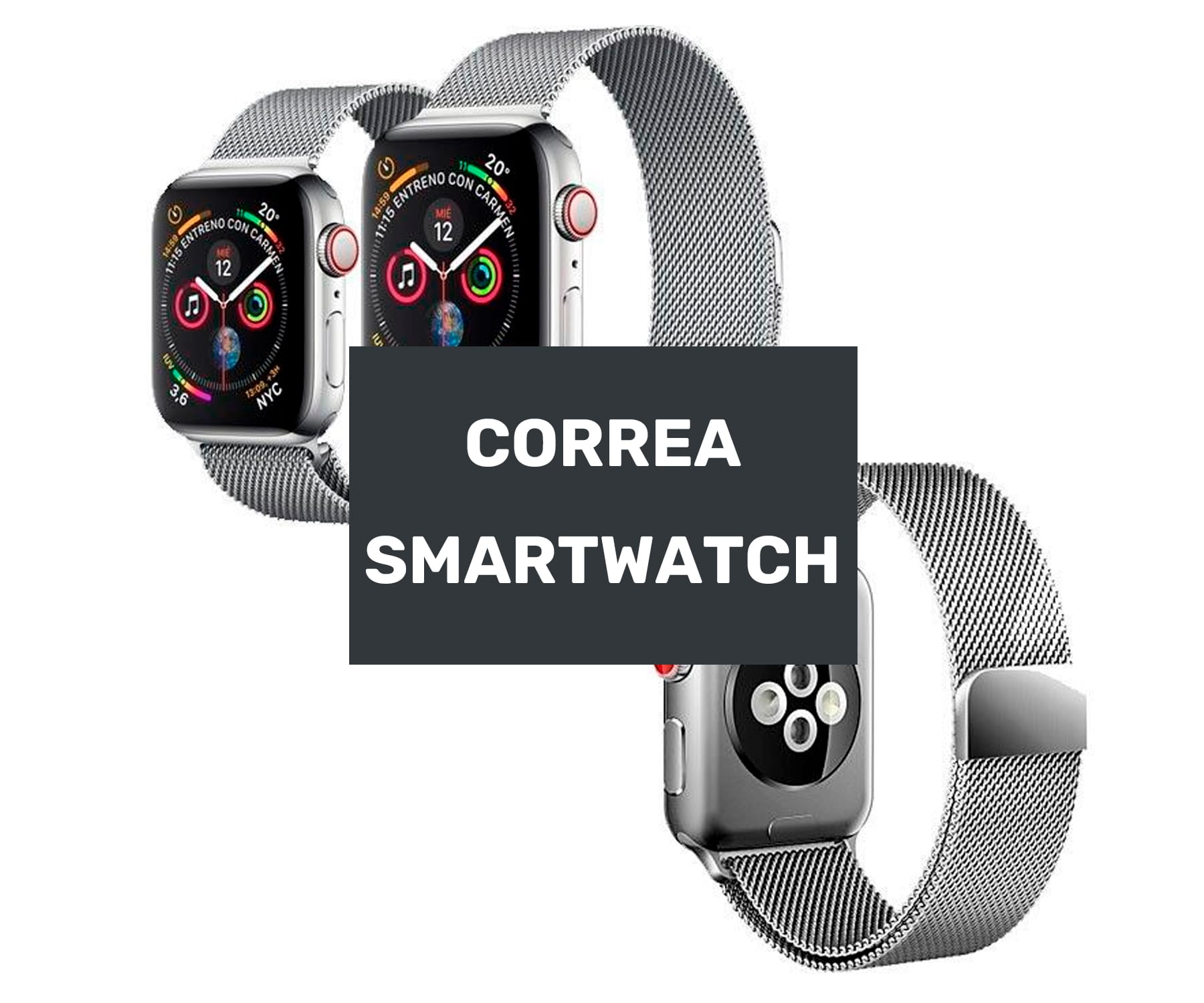 JC Correa de smartwatch de metal plata / Apple Watch 44mm