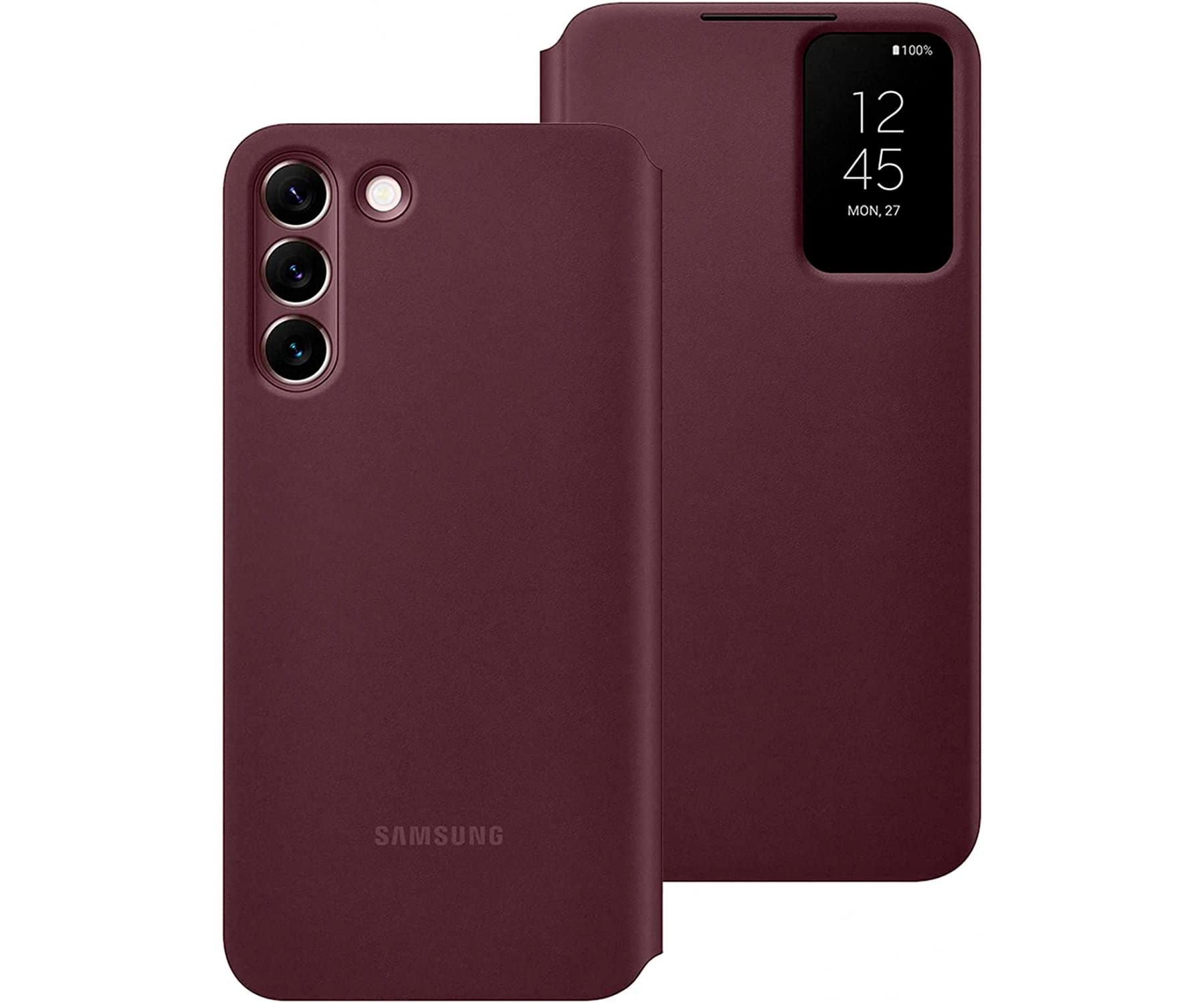 Samsung Smart Clear View Cover Borgoña / Samsung S22+