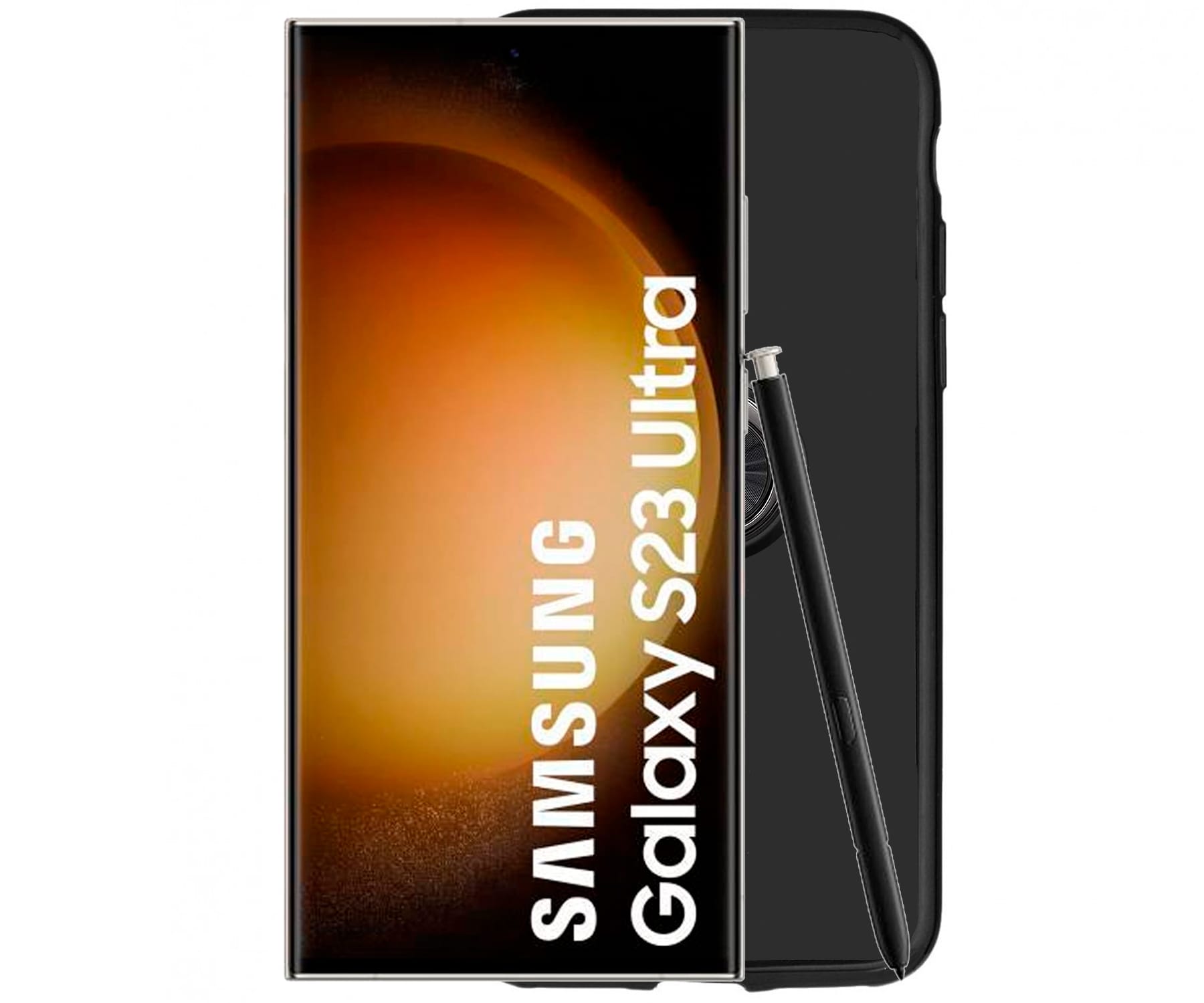 JC Funda trasera anillo imán negra / Samsung S23 Ultra
