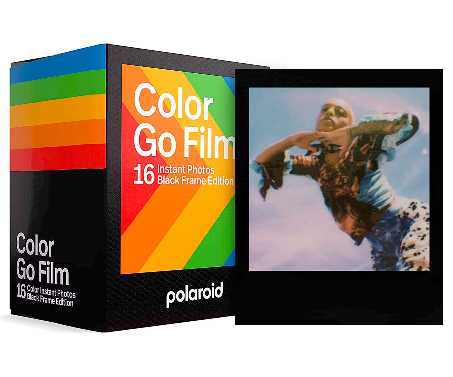 Polaroid Go Film Double Pack Black / Película fotográfica instantánea - 16 fotos