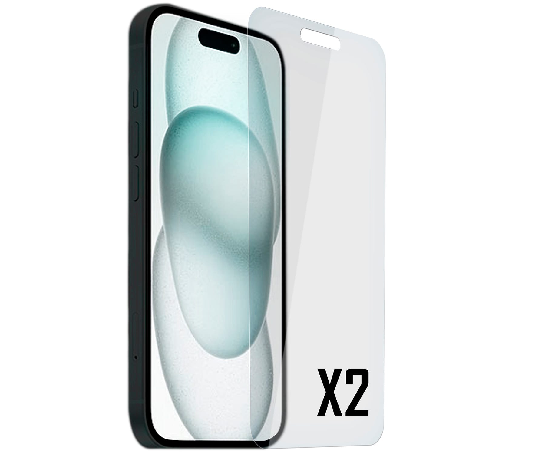 AKASHI Protector de pantalla (x2) / Apple iPhone 15