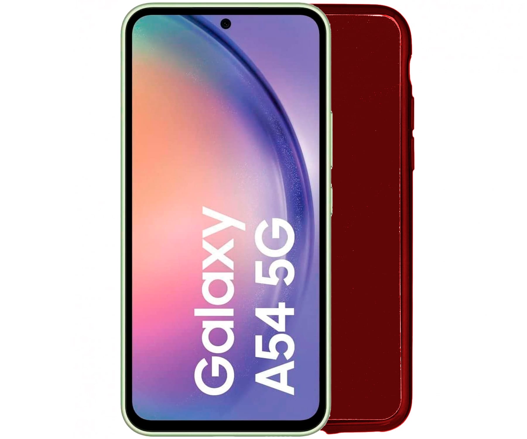 JC Trasera de silicona Roja / Samsung Galaxy A54