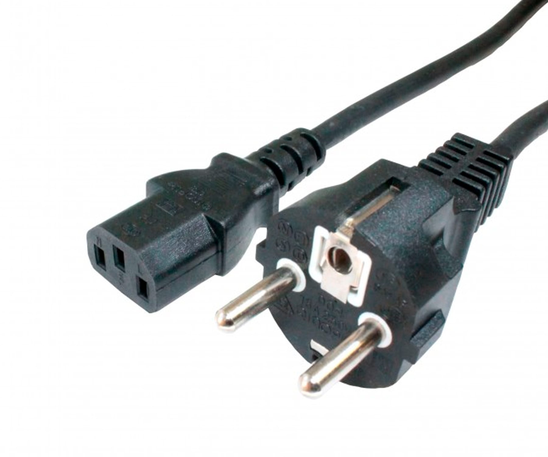 DCU 391006 Negro / Cable corriente schuko (M) a tripolar ATX (H) 5m