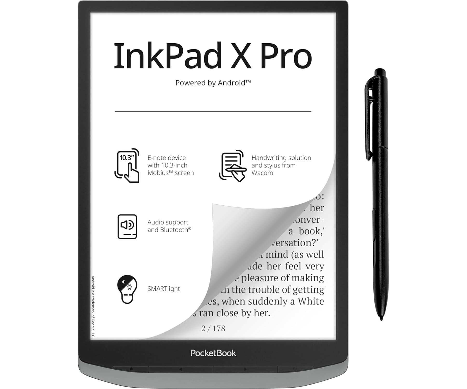 PocketBook InkPad X Pro Mist Grey / Lector de libros electrónicos y notas 10.3"