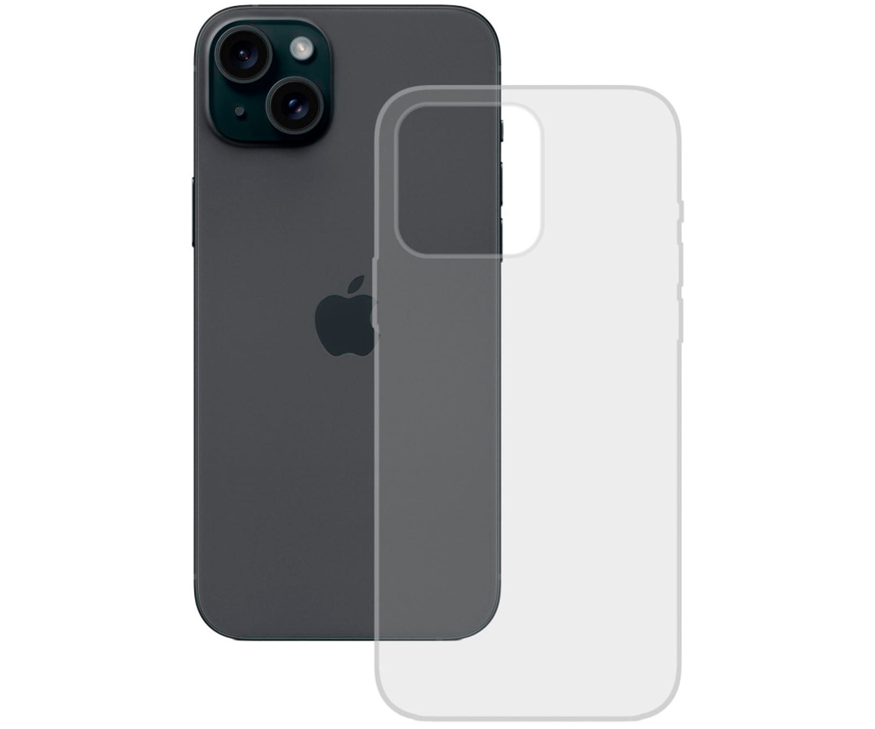 KSIX Trasera de silicona transparente / Apple iPhone 15 Plus