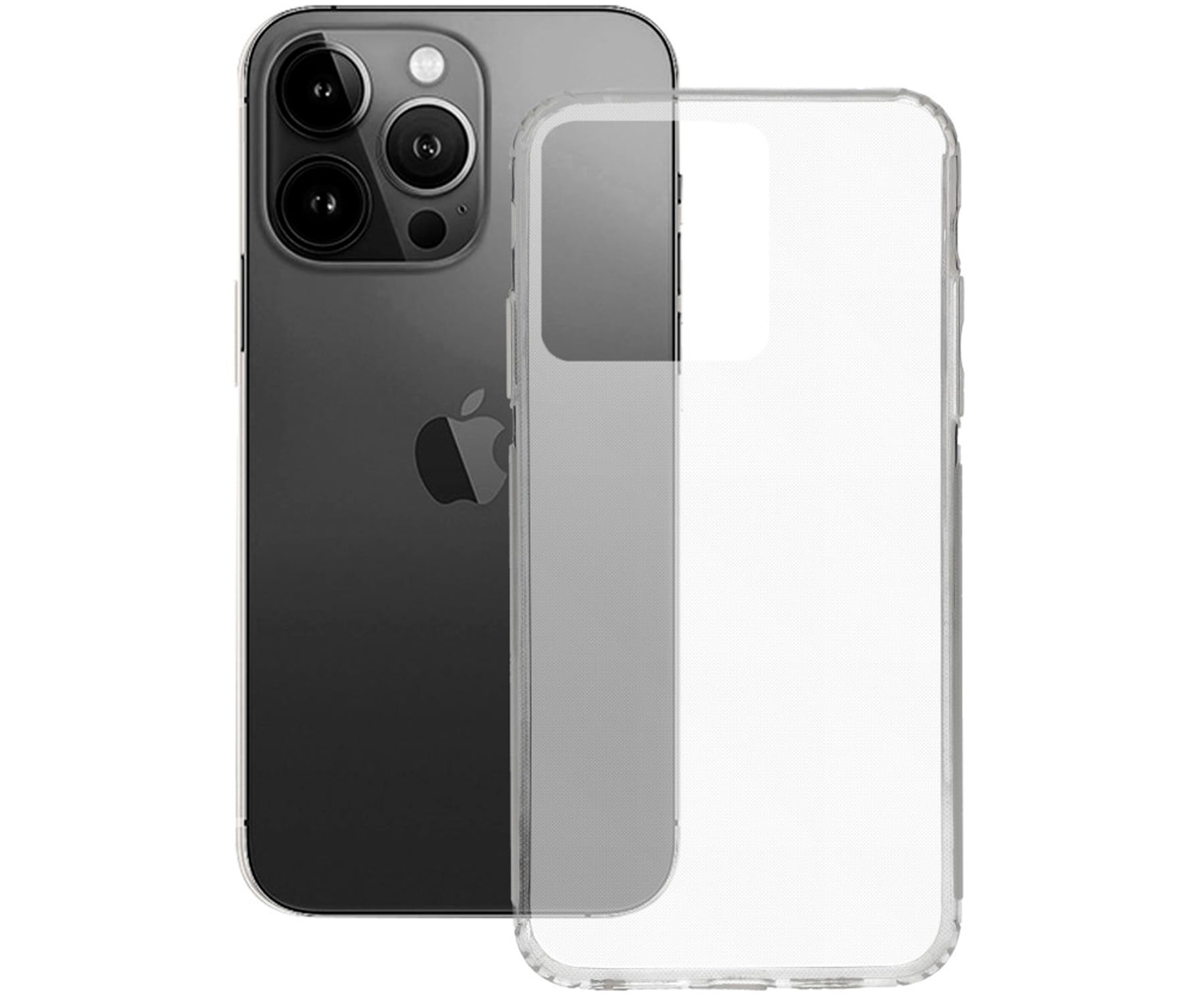 KSIX Trasera de silicona transparente / Apple iPhone 15 Pro Max