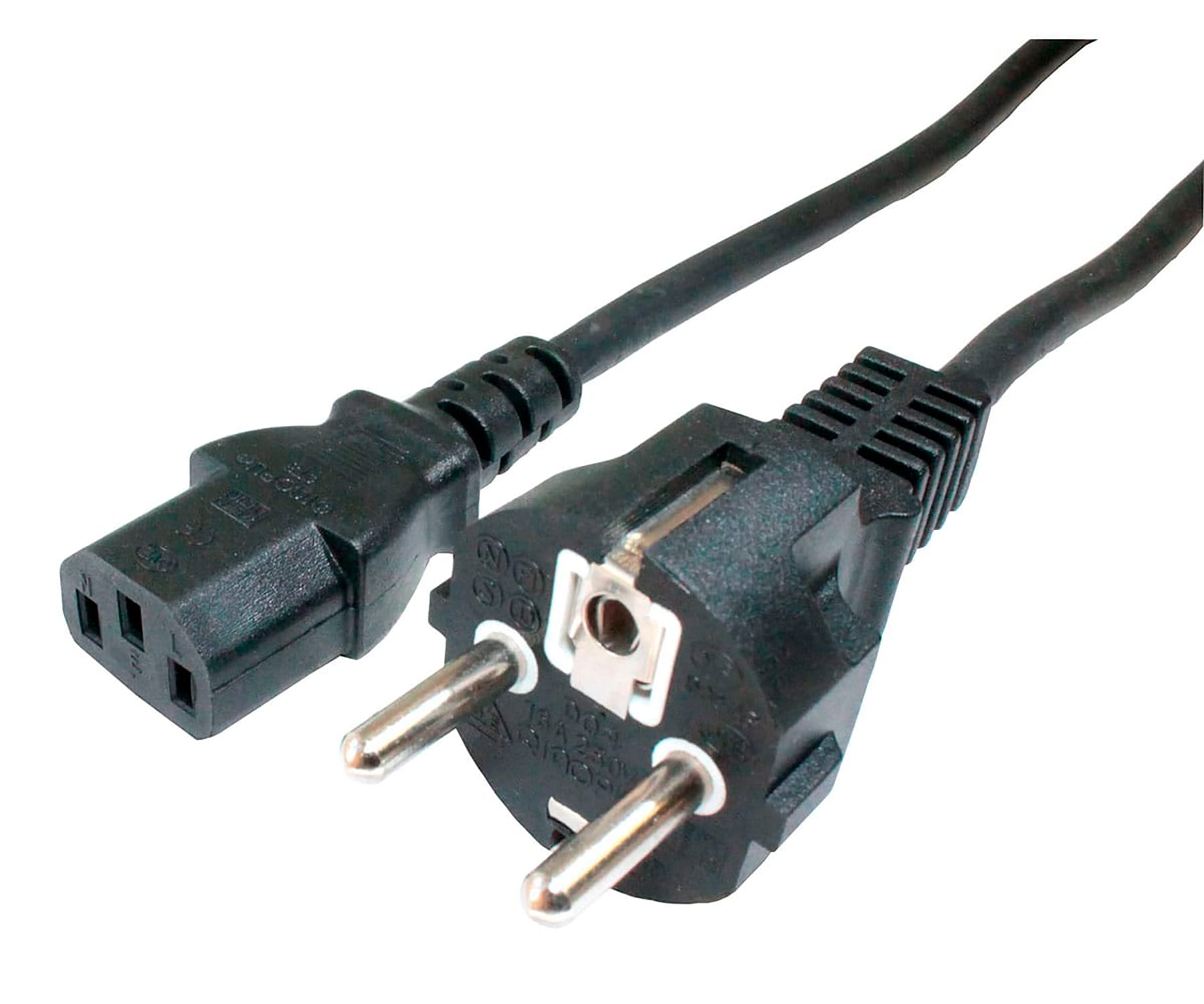 DCU 391003 Negro / Cable Schuko (M) a Tripolar (H) 1.5m