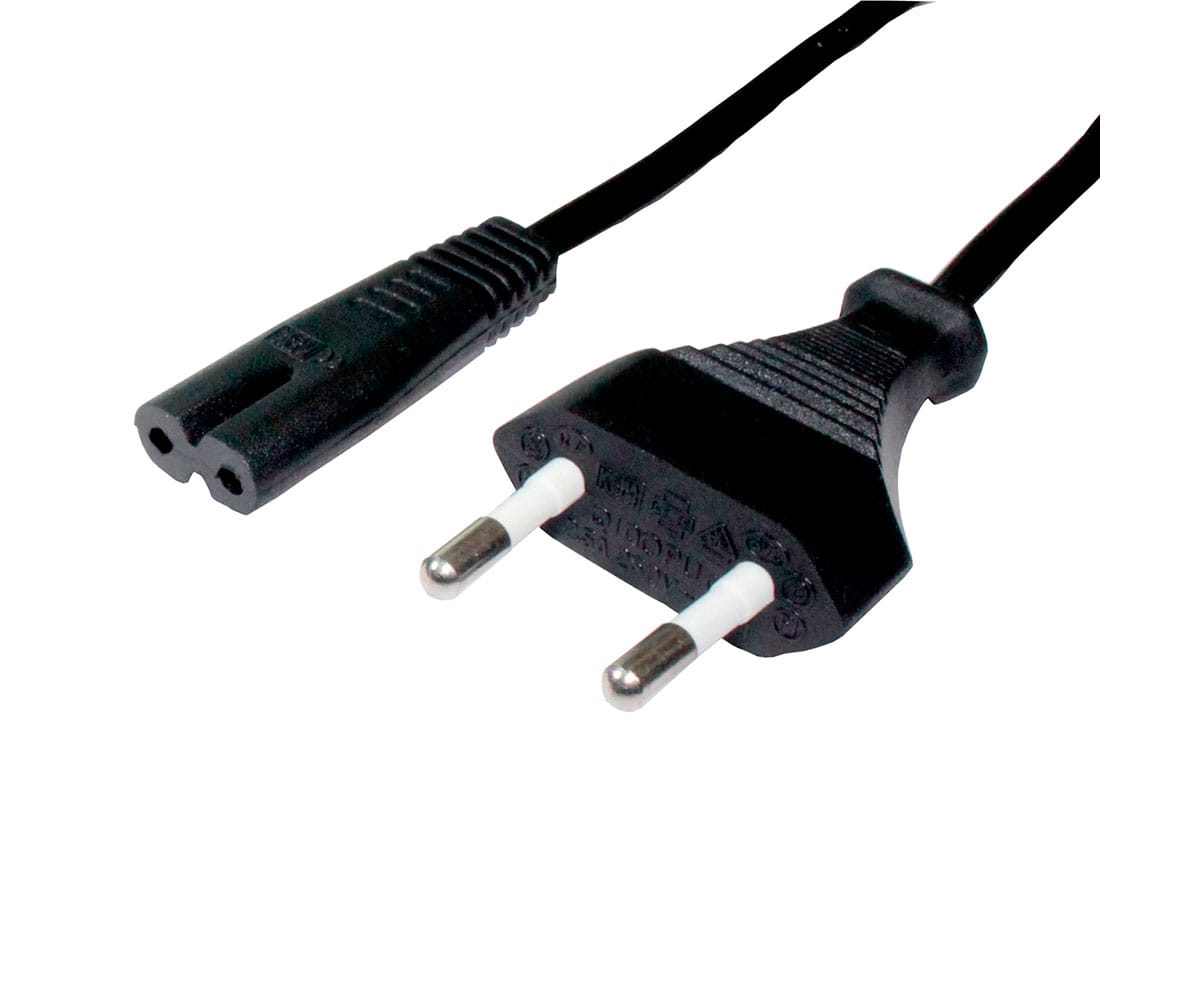 DCU 391001 Negro / Cable corriente plano (M) a bipolar (H) 1.5m