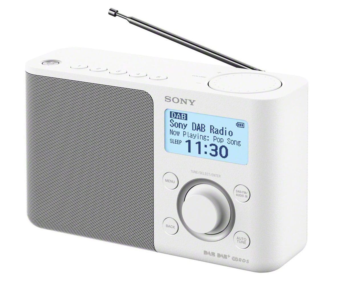 Sony XDR-S61D Blanco / Radio despertador portátil