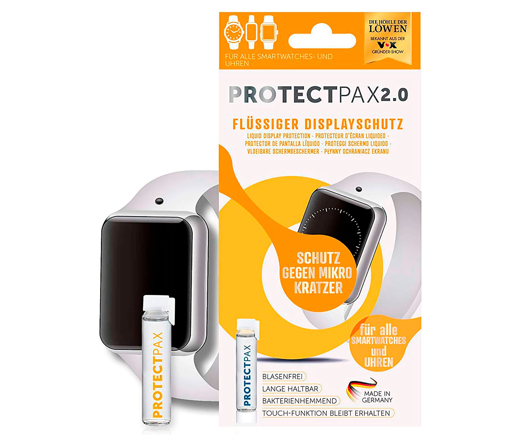 PROTECTPAX 2.0 Protector de pantalla / Líquido universal para smartwatch