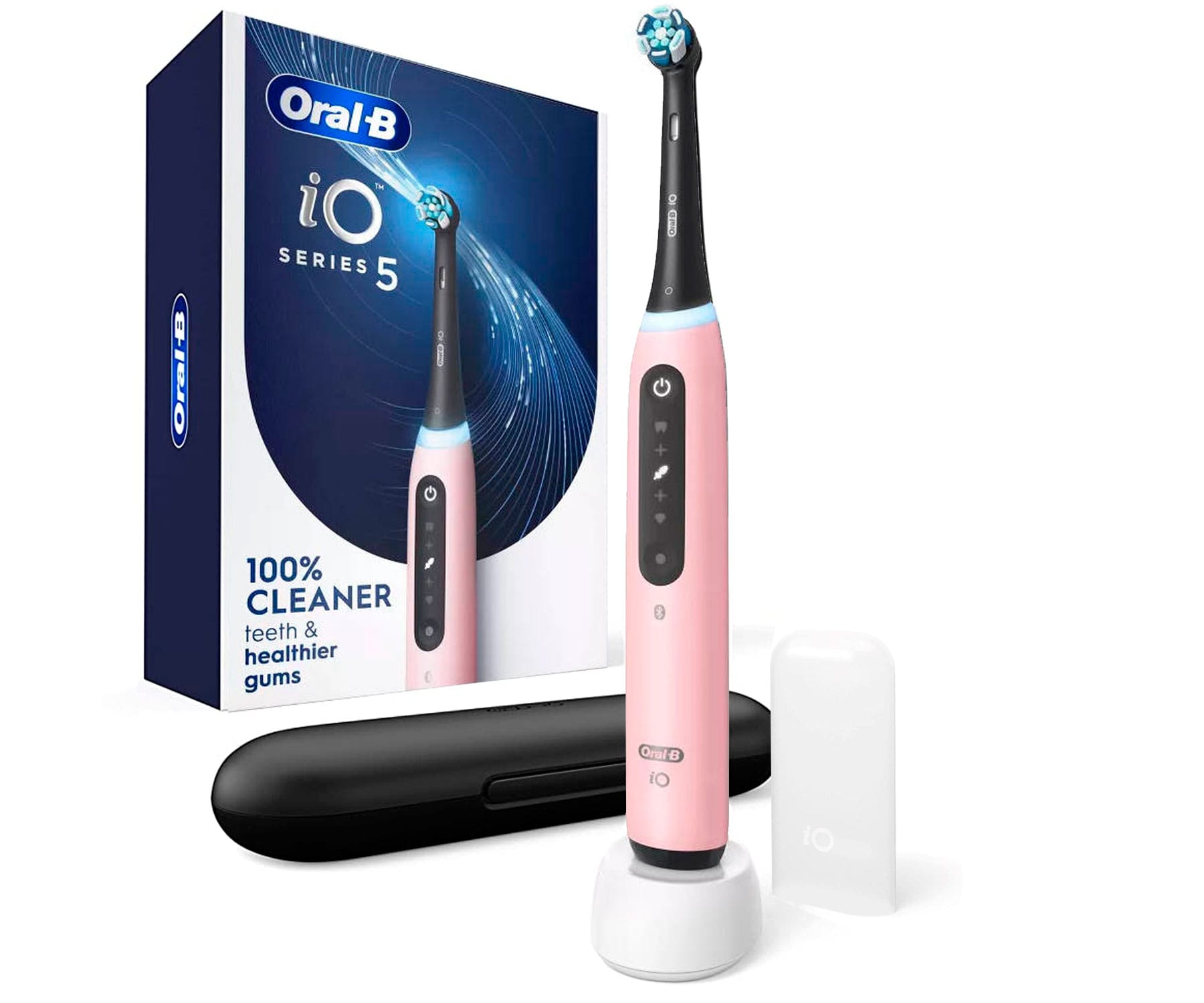Braun Oral-B IO5 Rosa + Estuche /  Cepillo de dientes eléctrico recargable / Inteligencia artificial