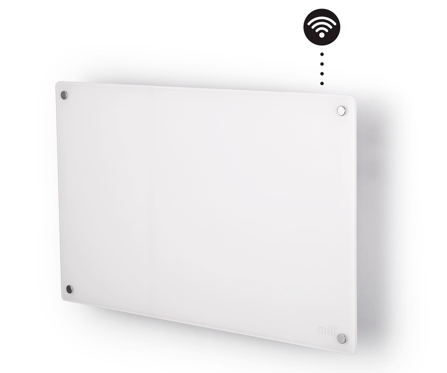 mill Glass WiFi PanelHeater White / Calefactor de panel 600W