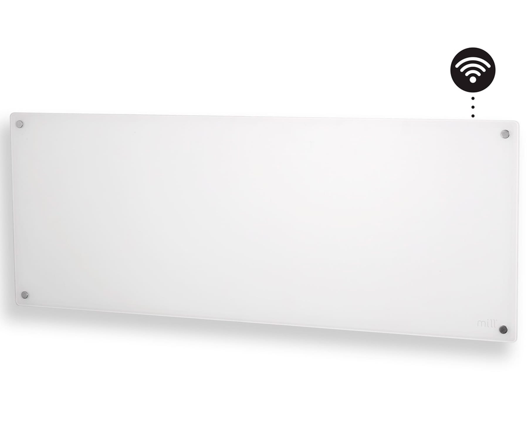 mill Glass WiFi PanelHeater White / Calefactor de panel 1200W