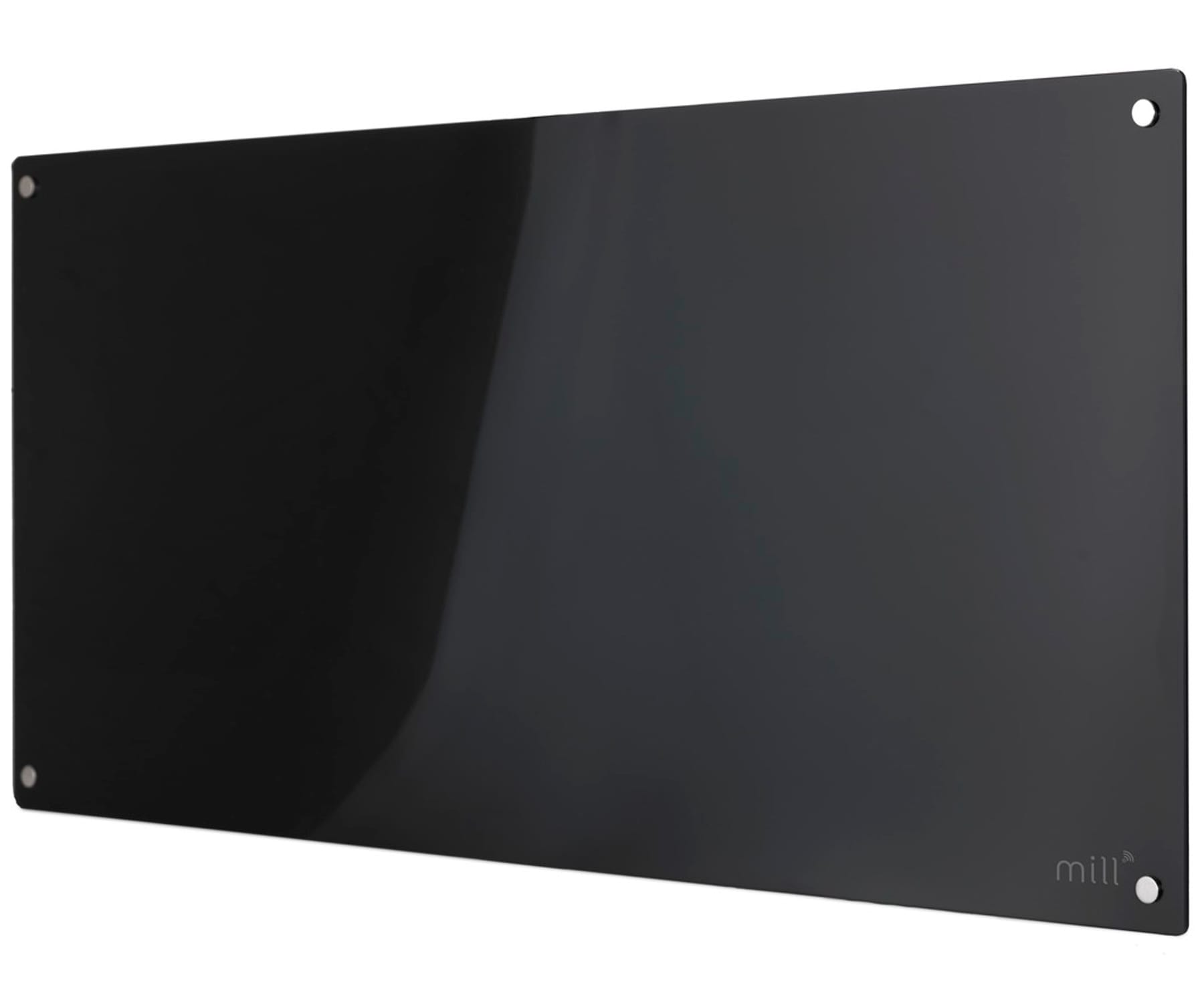 mill Glass WiFi PanelHeater Black / Calefactor de panel 1200W