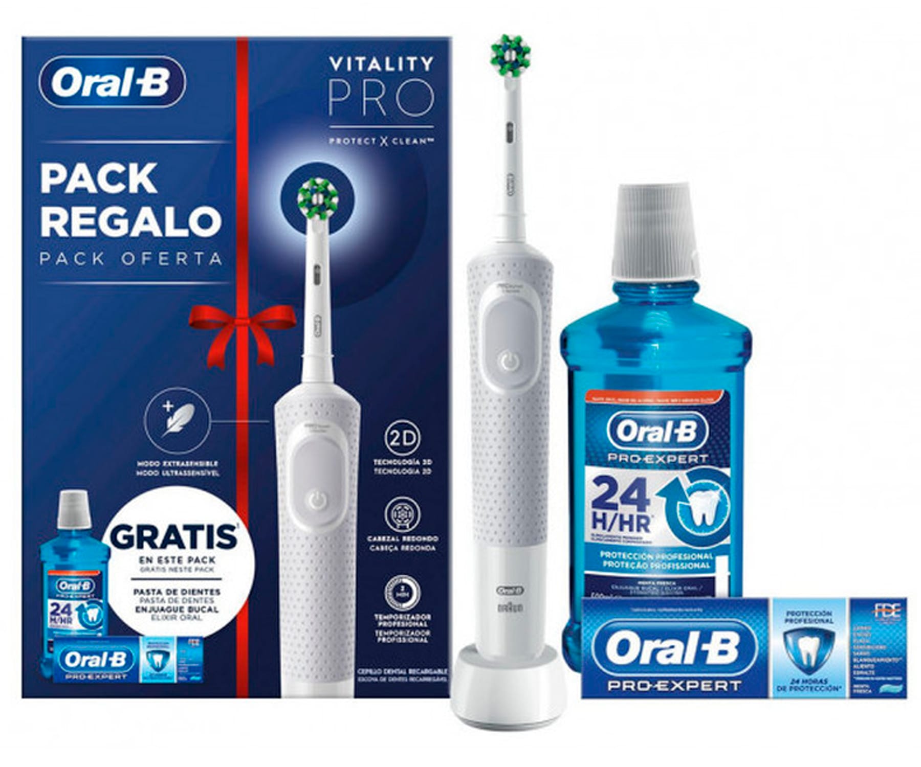 BRAUN ORAL-B Vitality Pro White /  Cepillo de dientes eléctrico recargable