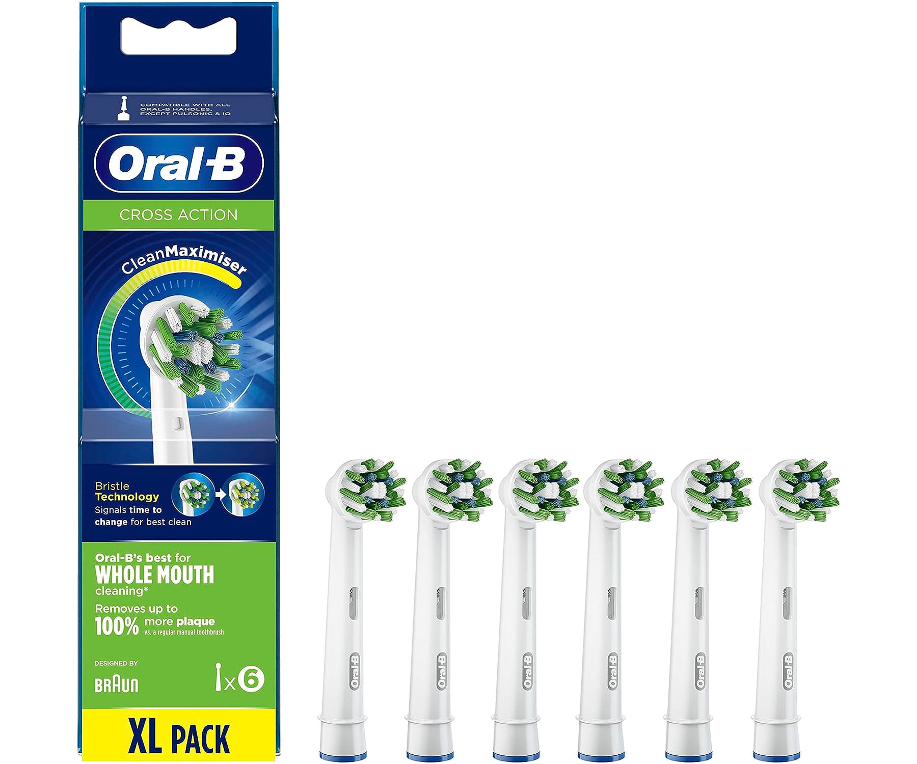 Oral-B CrossAction Clean 6U / Recambios de cepillo de dientes eléctrico