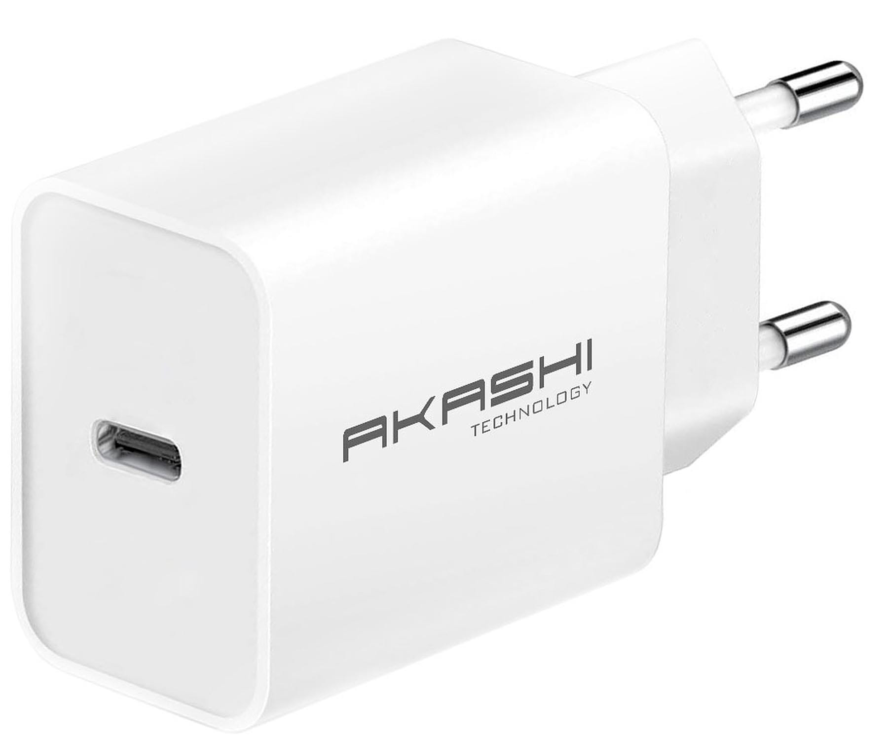 AKASHI ALTACPD18WH / Cargador de red eléctrica USB-C 20W