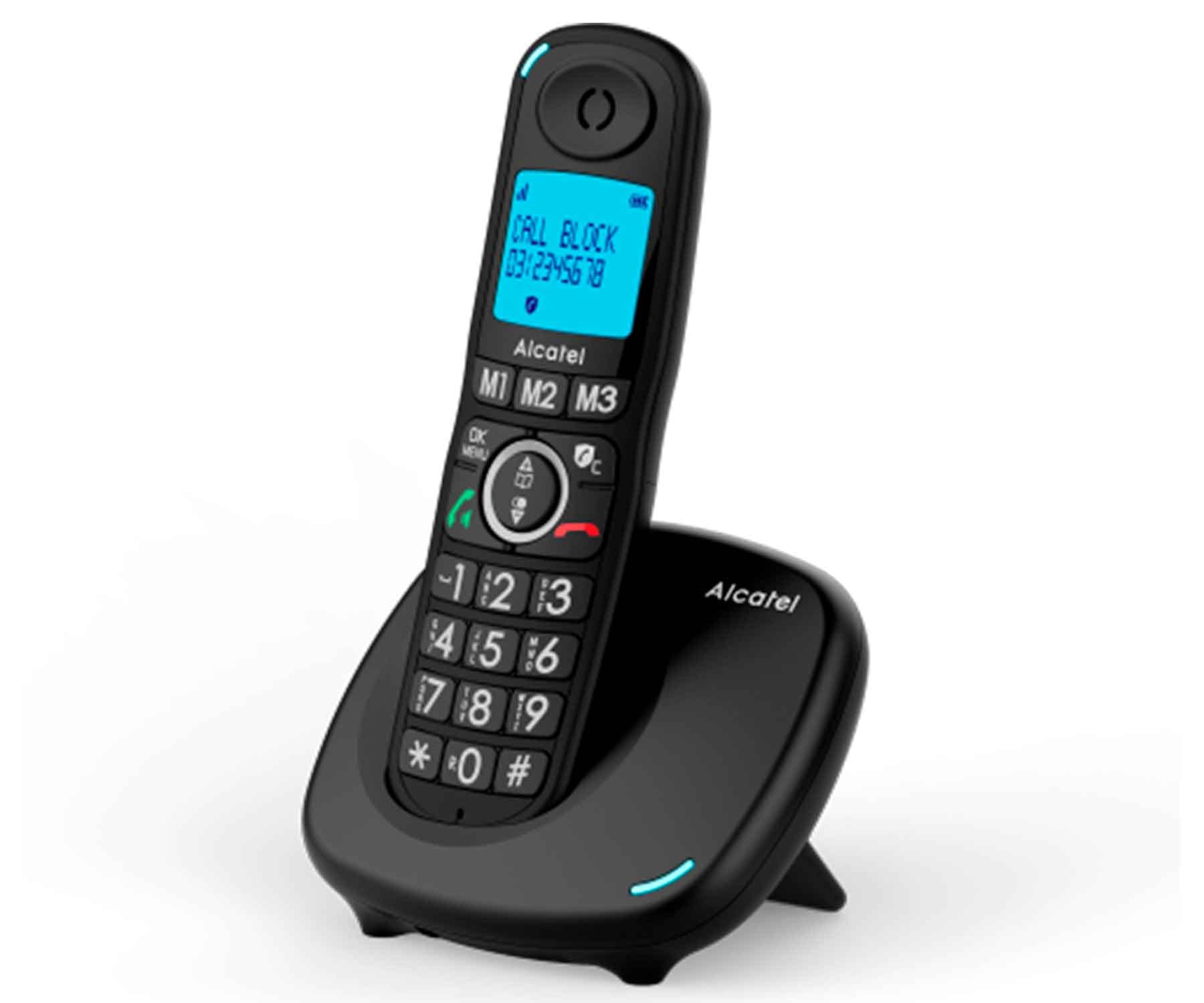 alcatel XL535 Negro / Teléfono inalámbrico