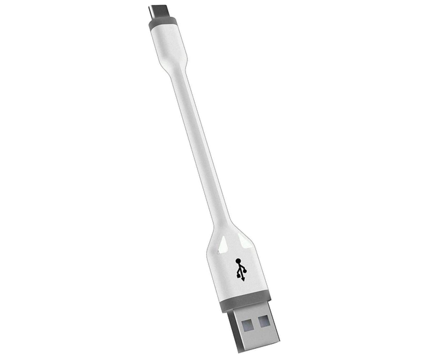KSIX BXCUC05B Blanco / Cable USB-A (M) a USB-C (M) 10cm