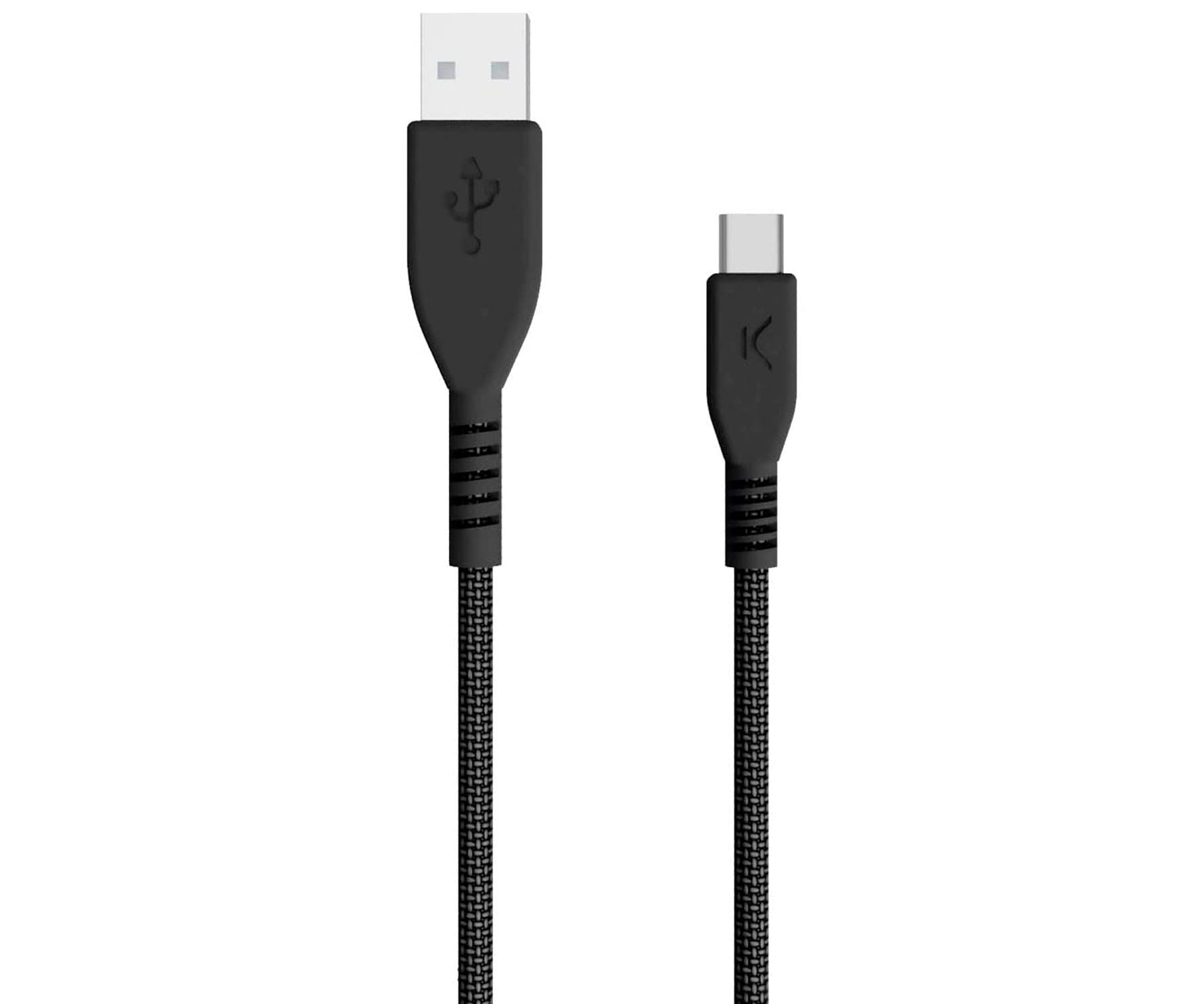 KSIX BXCUSBCKEB01 Negro / Cable USB-A (M) a USB-C (M) 1m