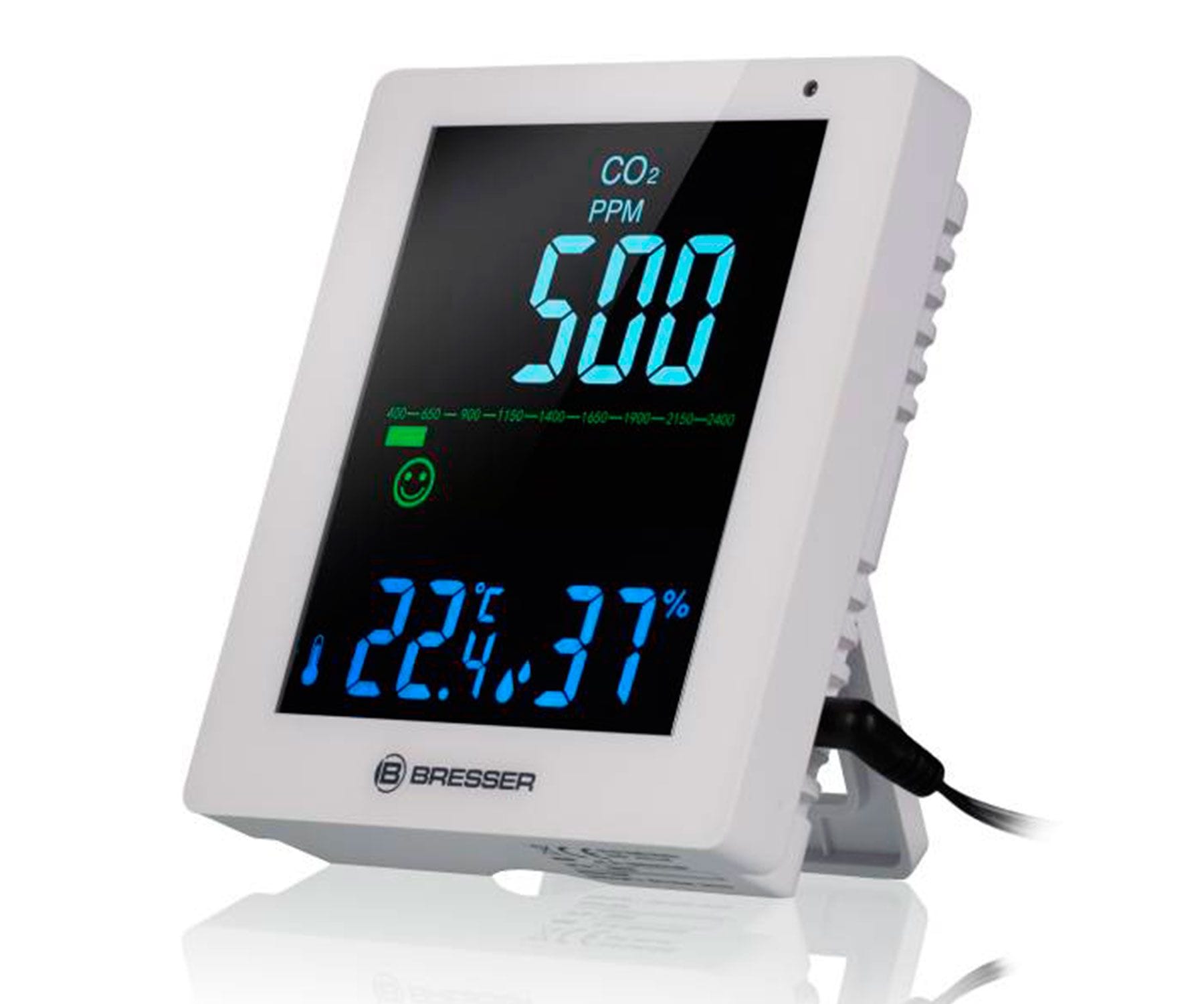 Bresser Monitor CO2 y calidad del aire Blanco