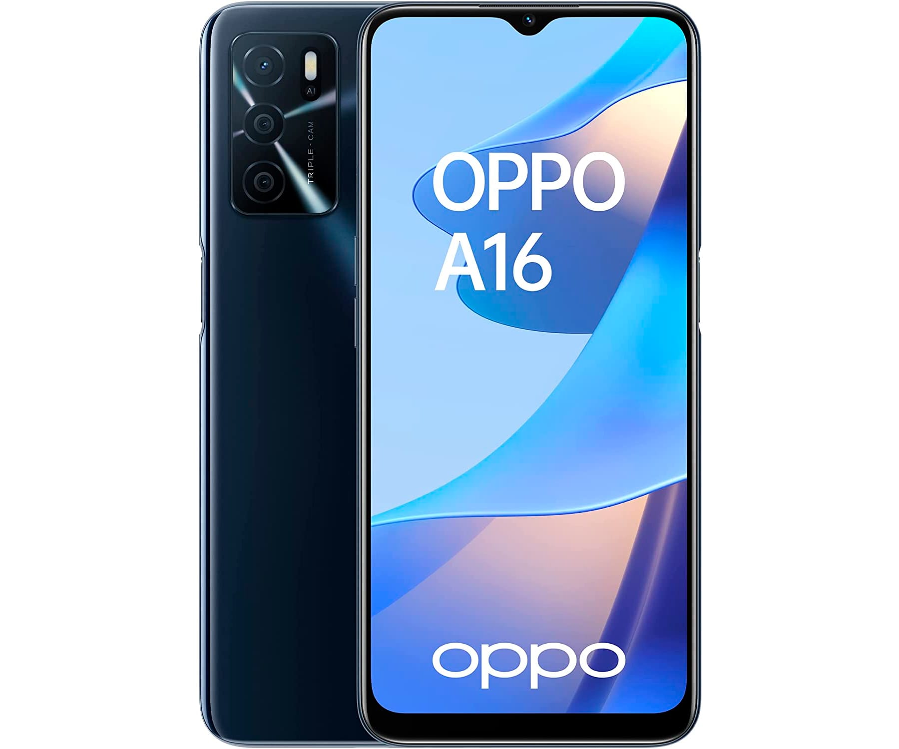OPPO A16 Negro (Cristal black) 4+64GB / 6.52" / Dual SIM