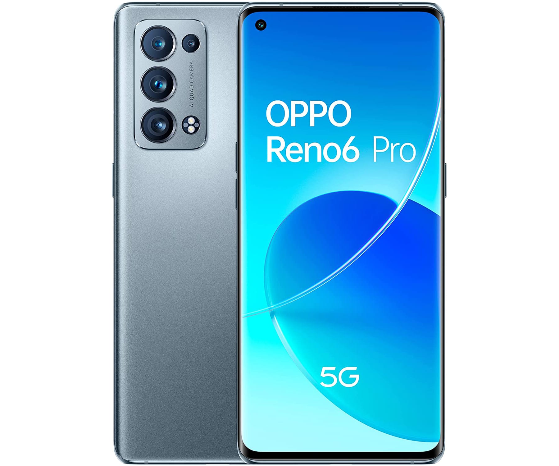 OPPO Reno6 Pro 5G Gris (Lunar grey) 12+256GB / 6.5" AMOLED 90Hz / Dual SIM