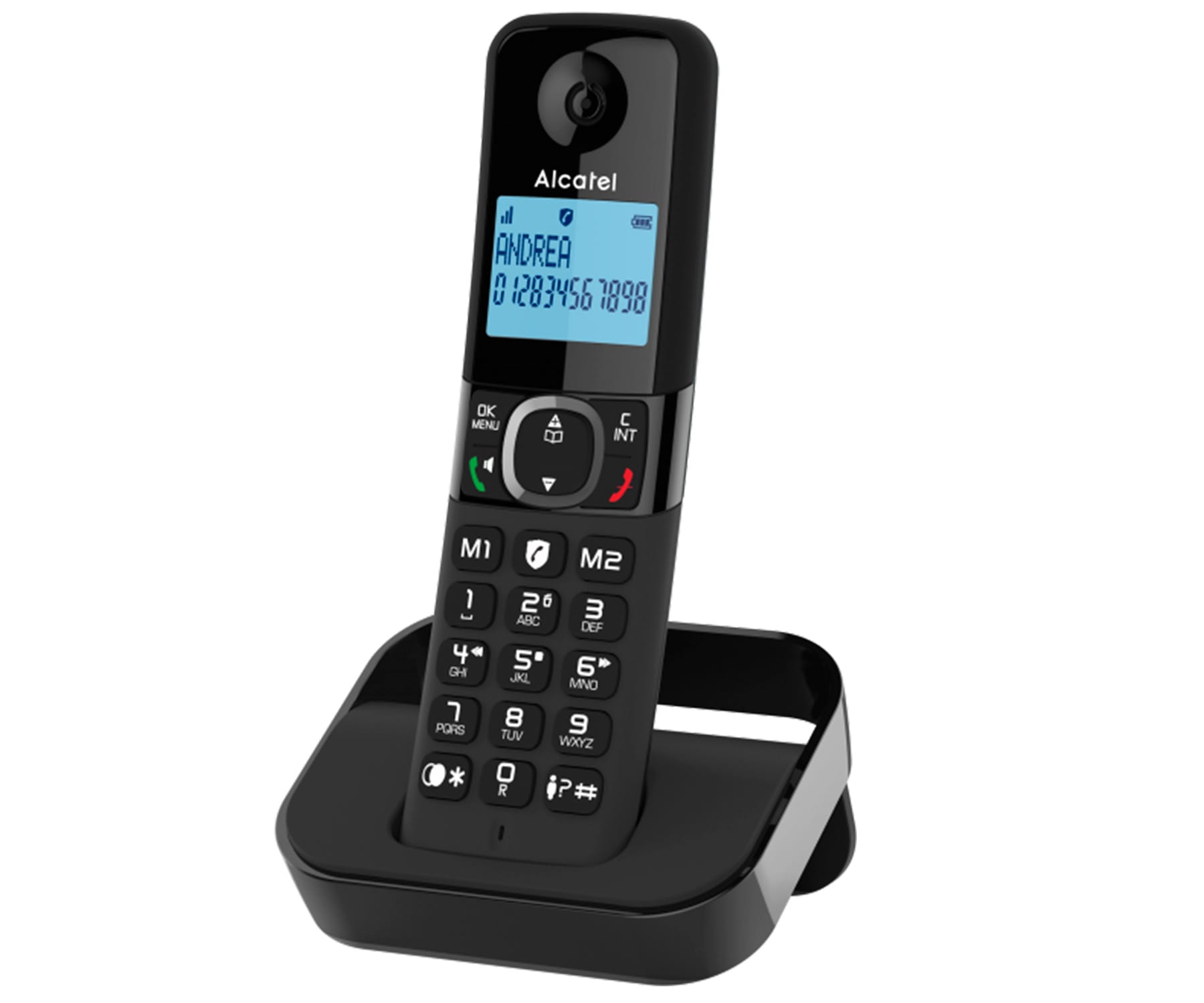 Alcatel F860 EU Black / Teléfono inalámbrico