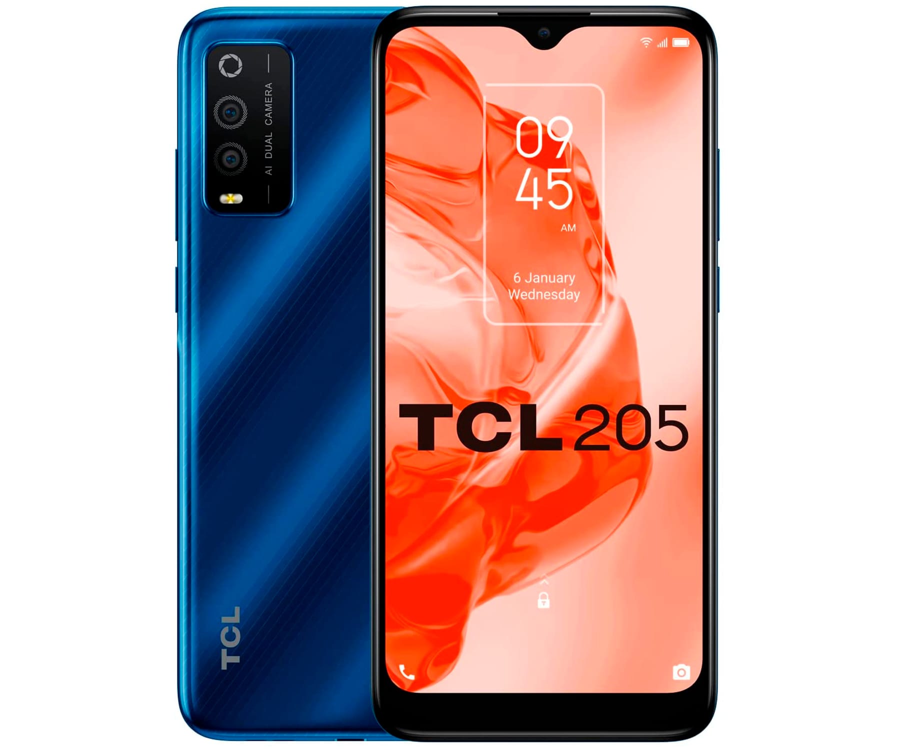 TCL 205 Azul (Atlantic blue) / 2+32GB / 5.22" IPS / Dual SIM
