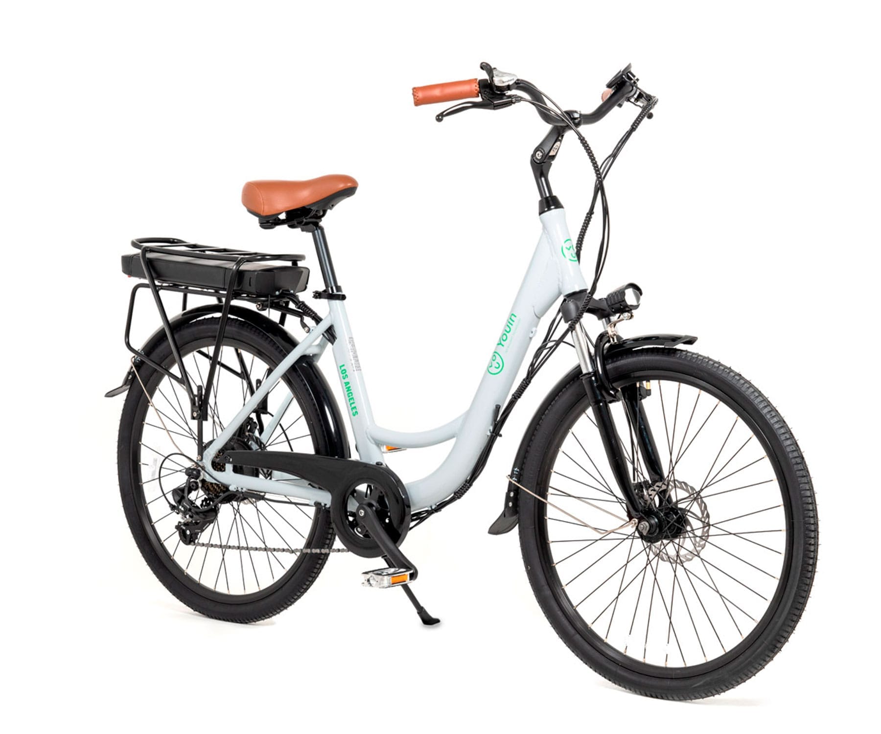 Youin You-Ride Los Ángeles Bicicleta eléctrica Ruedas 26" color blanco