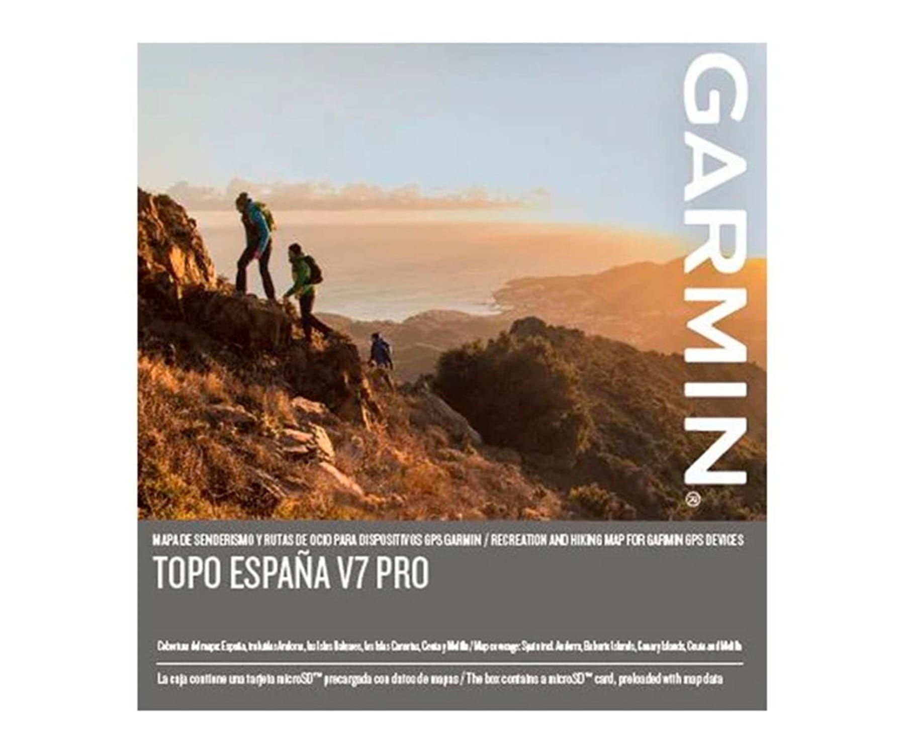 GARMIN TOPO Spain V7 PRO / Mapas en tarjeta microSD / SD