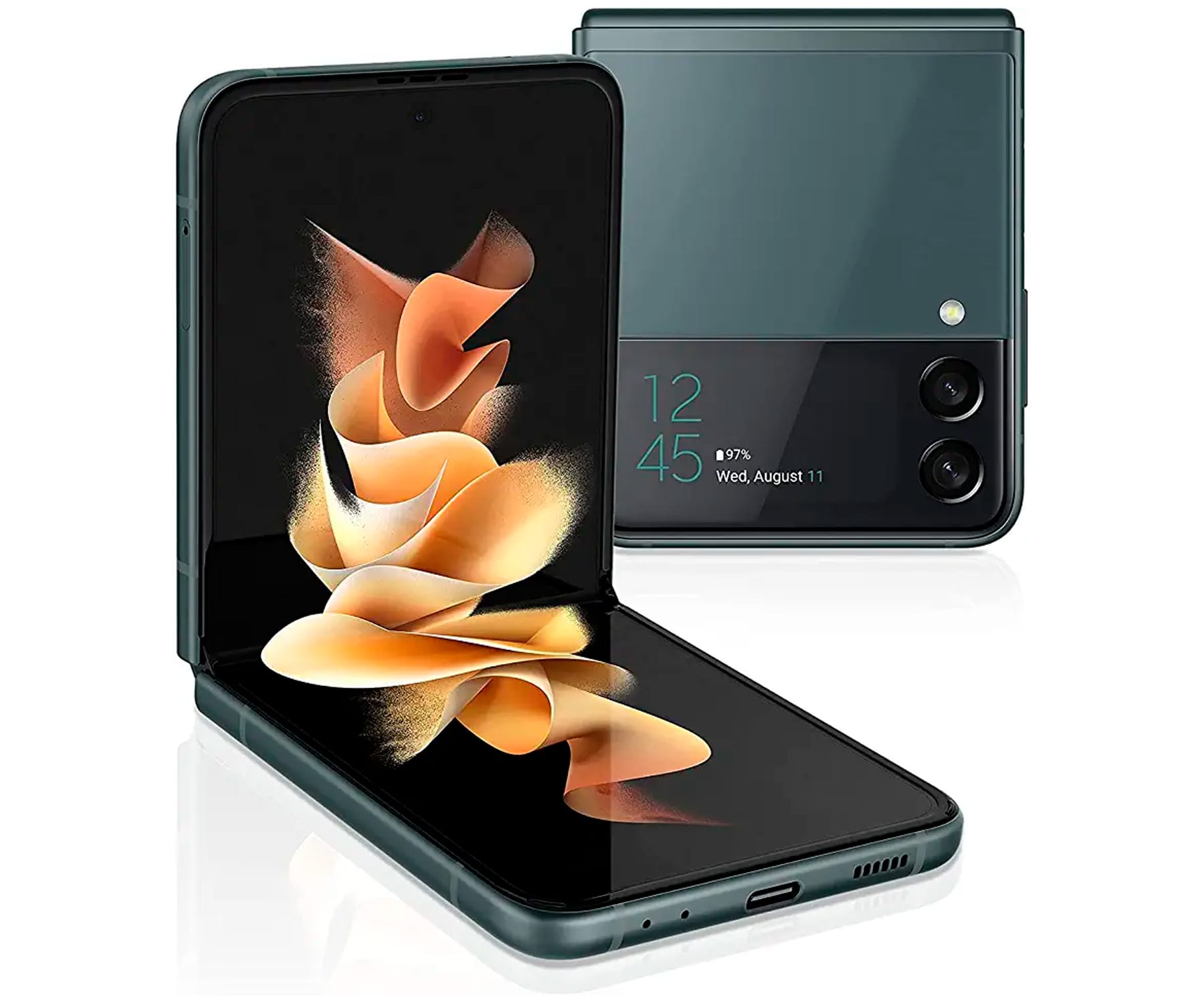 Samsung Galaxy Z Flip 3 5G Green / 8+128GB / 6.7" AMOLED 120Hz Full HD+