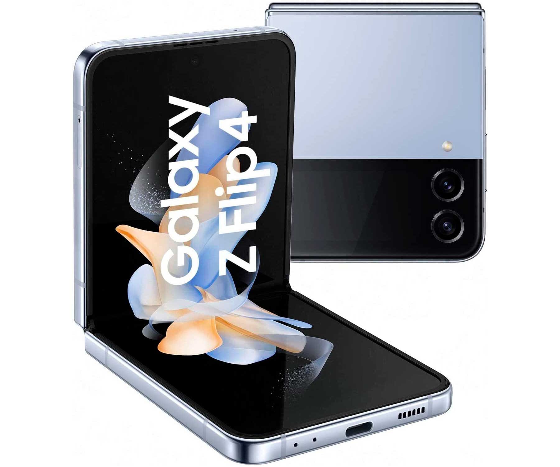 Samsung Z Flip4 5G Light Blue / 8+128GB / 6.7'' AMOLED 120Hz Full HD+