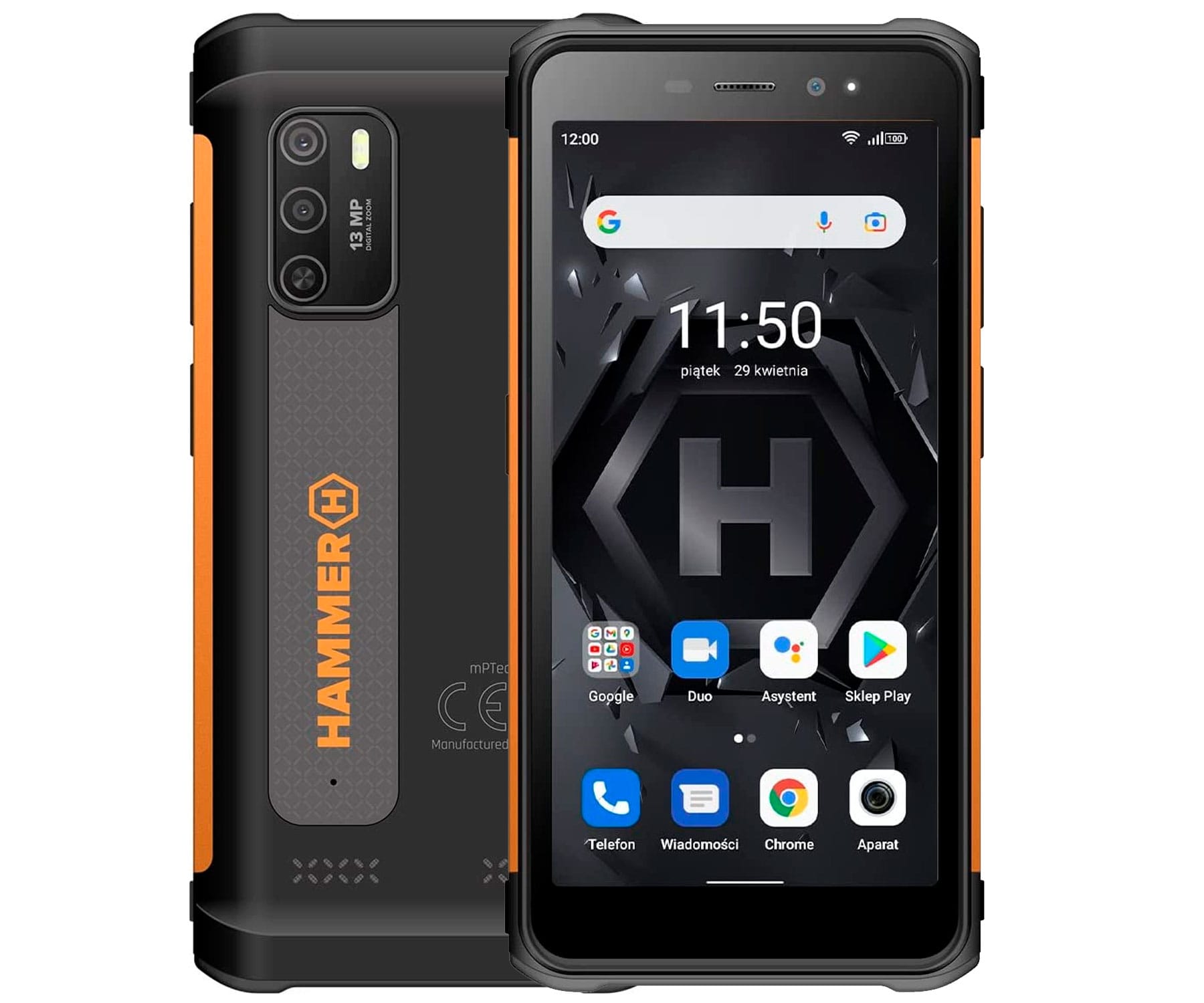 myPhone Hammer Iron 4 LTE Black & Orange / Rugerizado / 4+32GB / 5.5" HD+