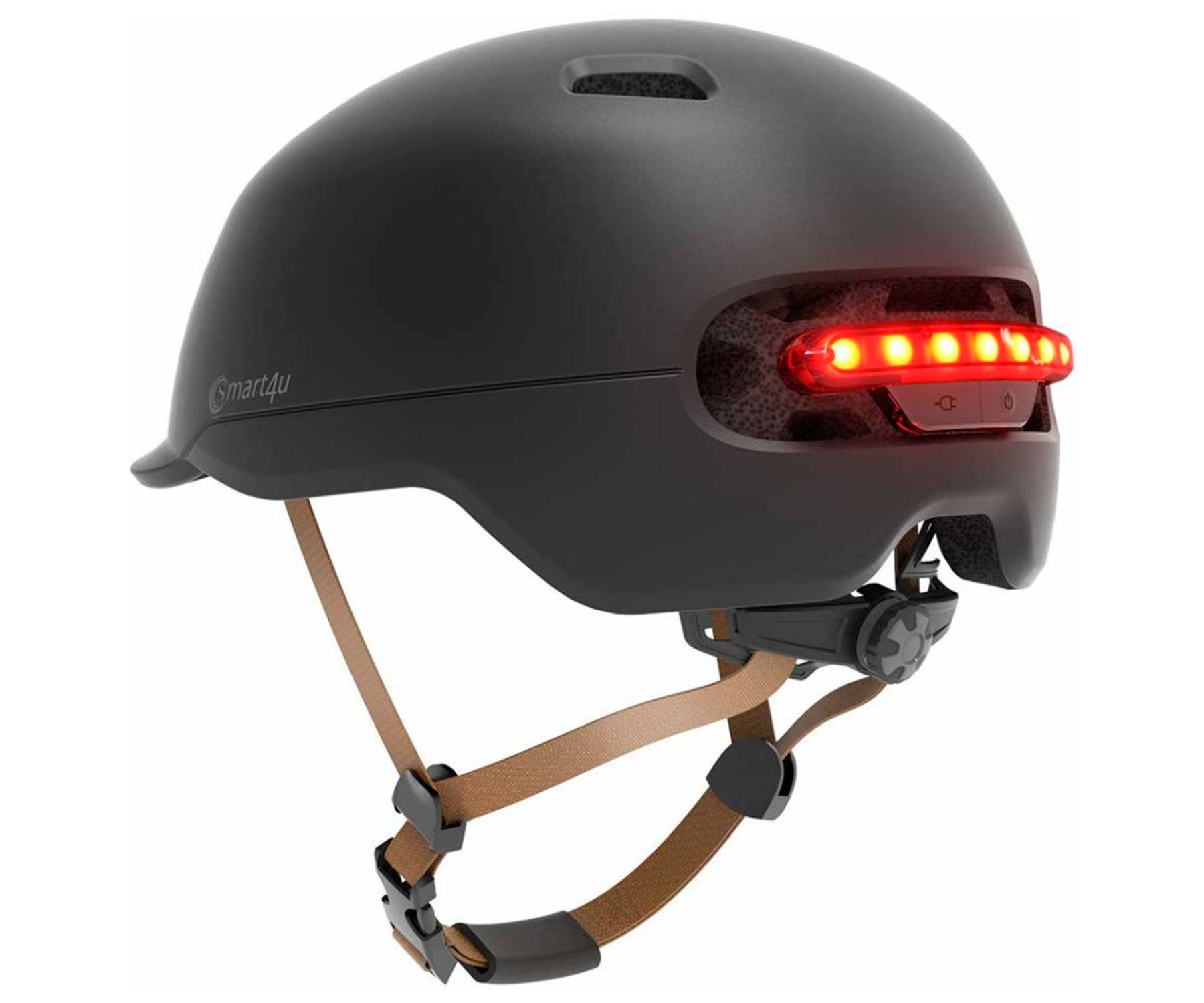 WHINCK Smart Helmet Smart4U SH50 Black / Casco con LED trasero en talla L