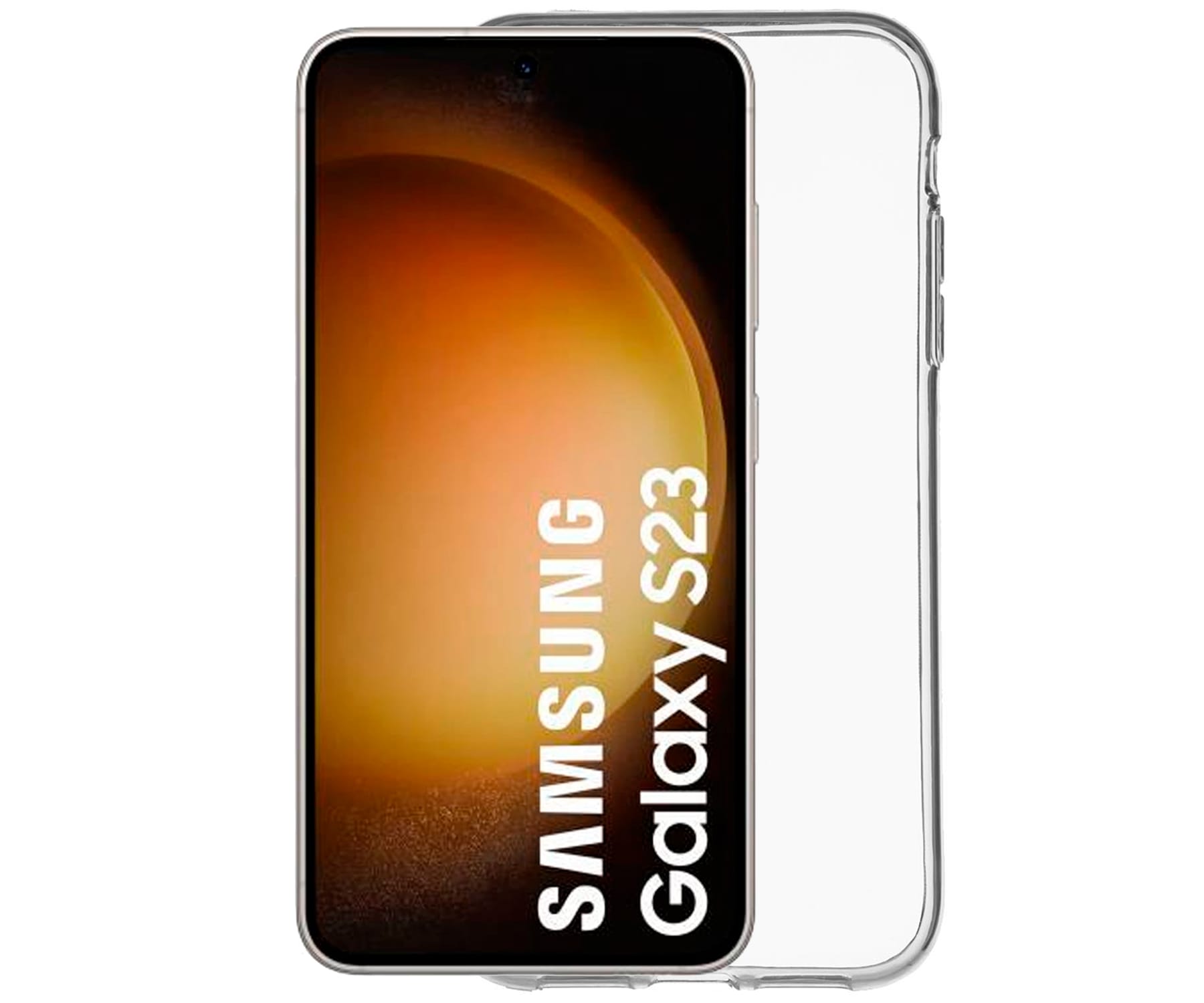 JC Funda trasera de silicona transparente / Samsung S23
