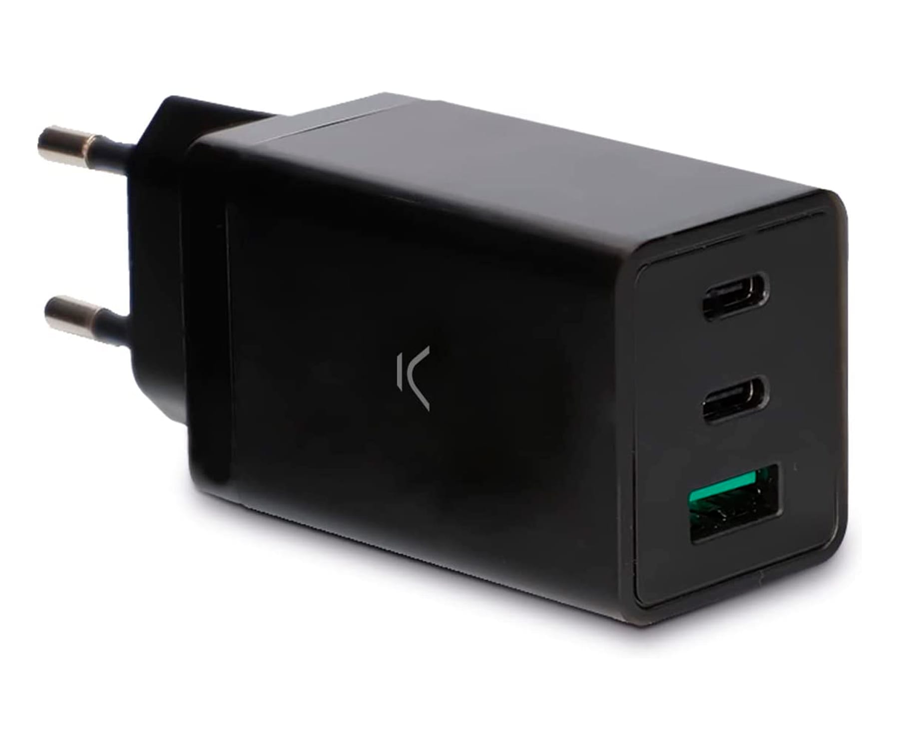 KSIX BXCD2C67MIN Negro / Cargador de red eléctrica 2x USB-C + USB-A 67W