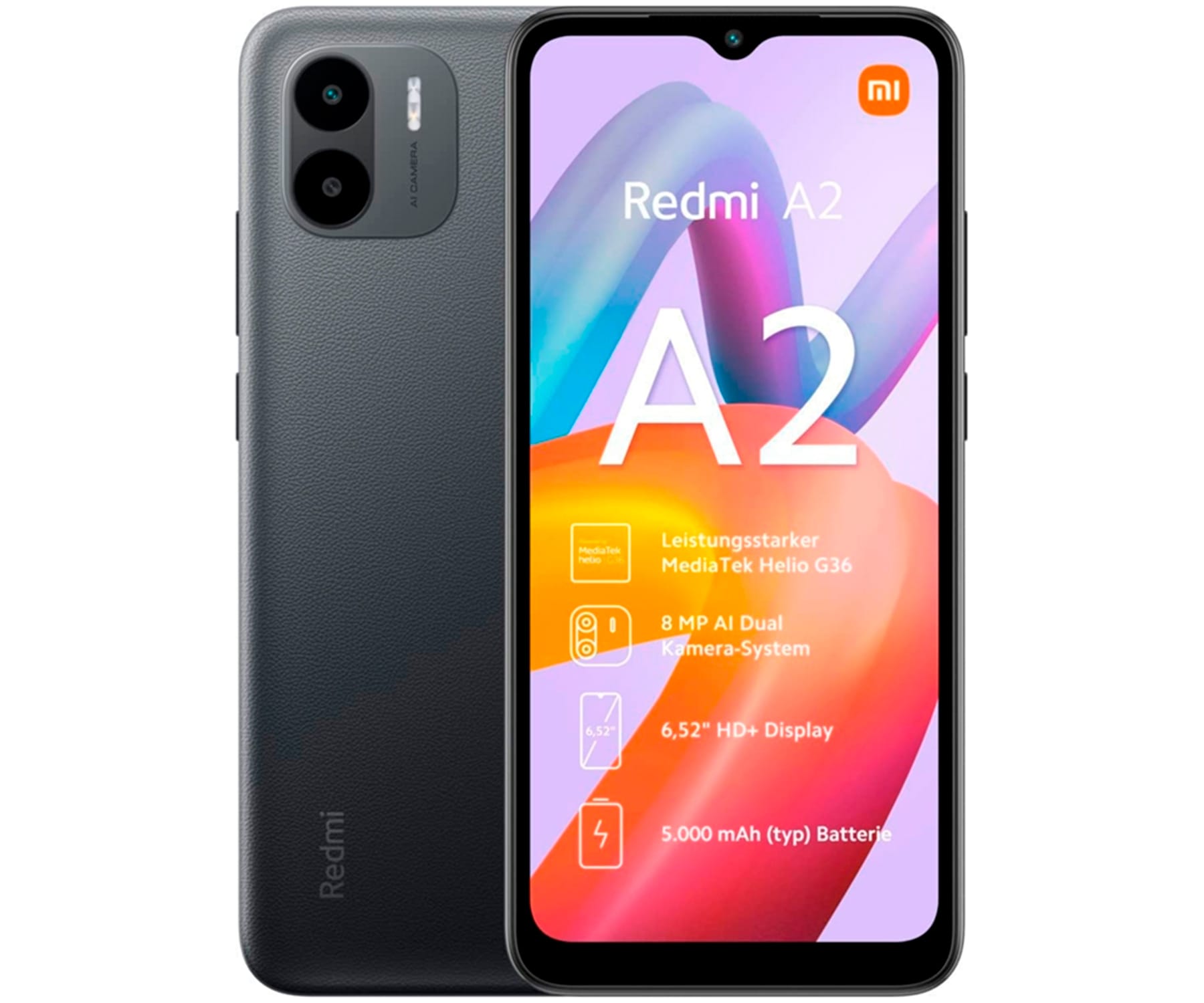 Xiaomi Redmi A2 Black / 2+32GB / 6.52" HD+