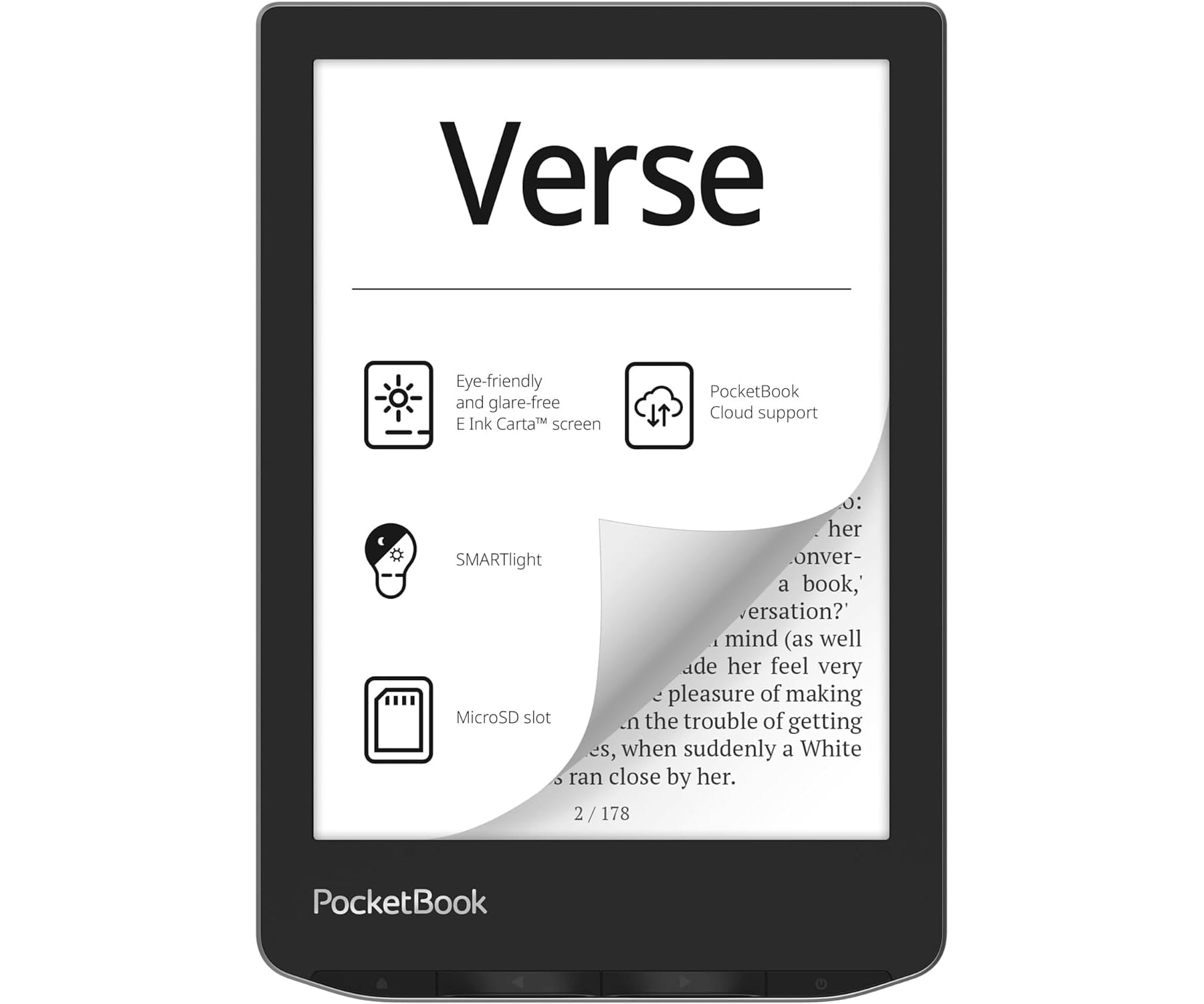 PocketBook Verse Mist Grey / Lector de libros electrónicos 6" 8GB