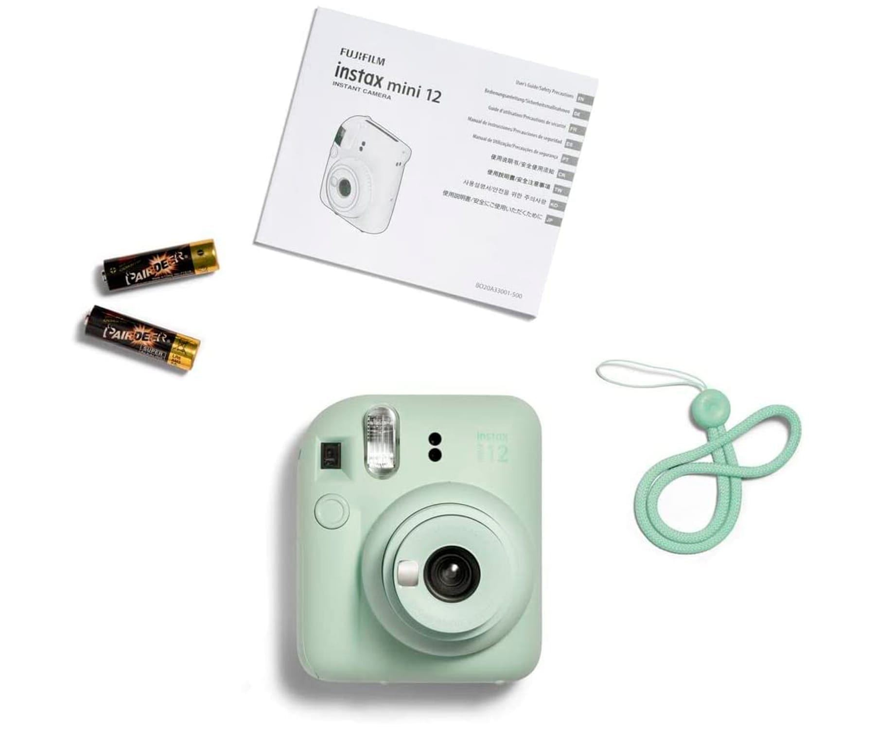 Pack Cámara instax mini 12 con película y 3 porta fotos incluidos