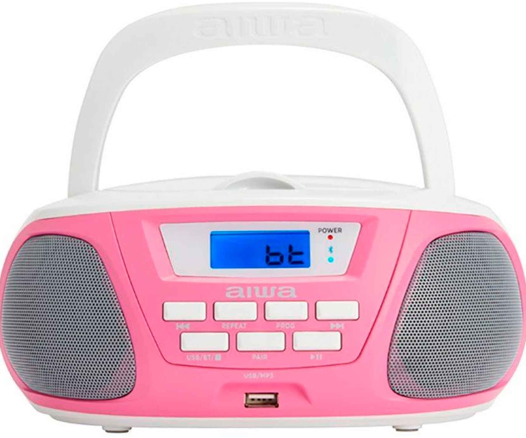 aiwa BBTU-300PK Rosa / Radio CD portátil