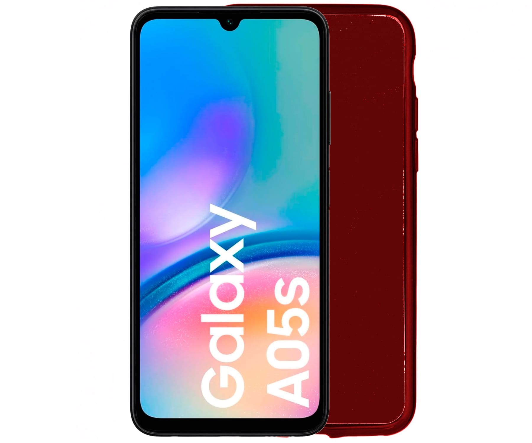JC trasera de silicona rojo / Samsung Galaxy A05s