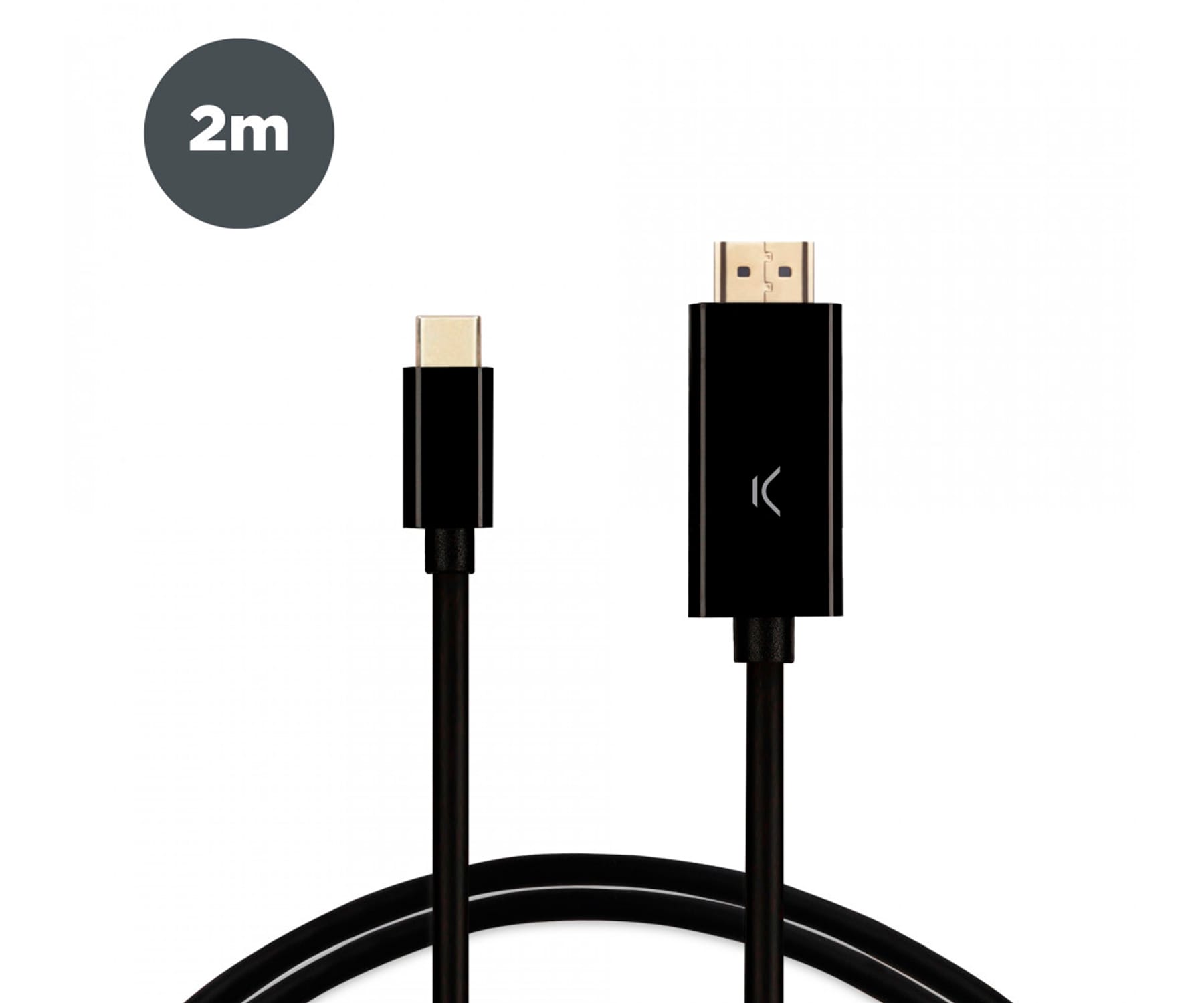 KSIX BXHDMI60N Negro / Cable USB-C (M) a HDMI (M) 2m