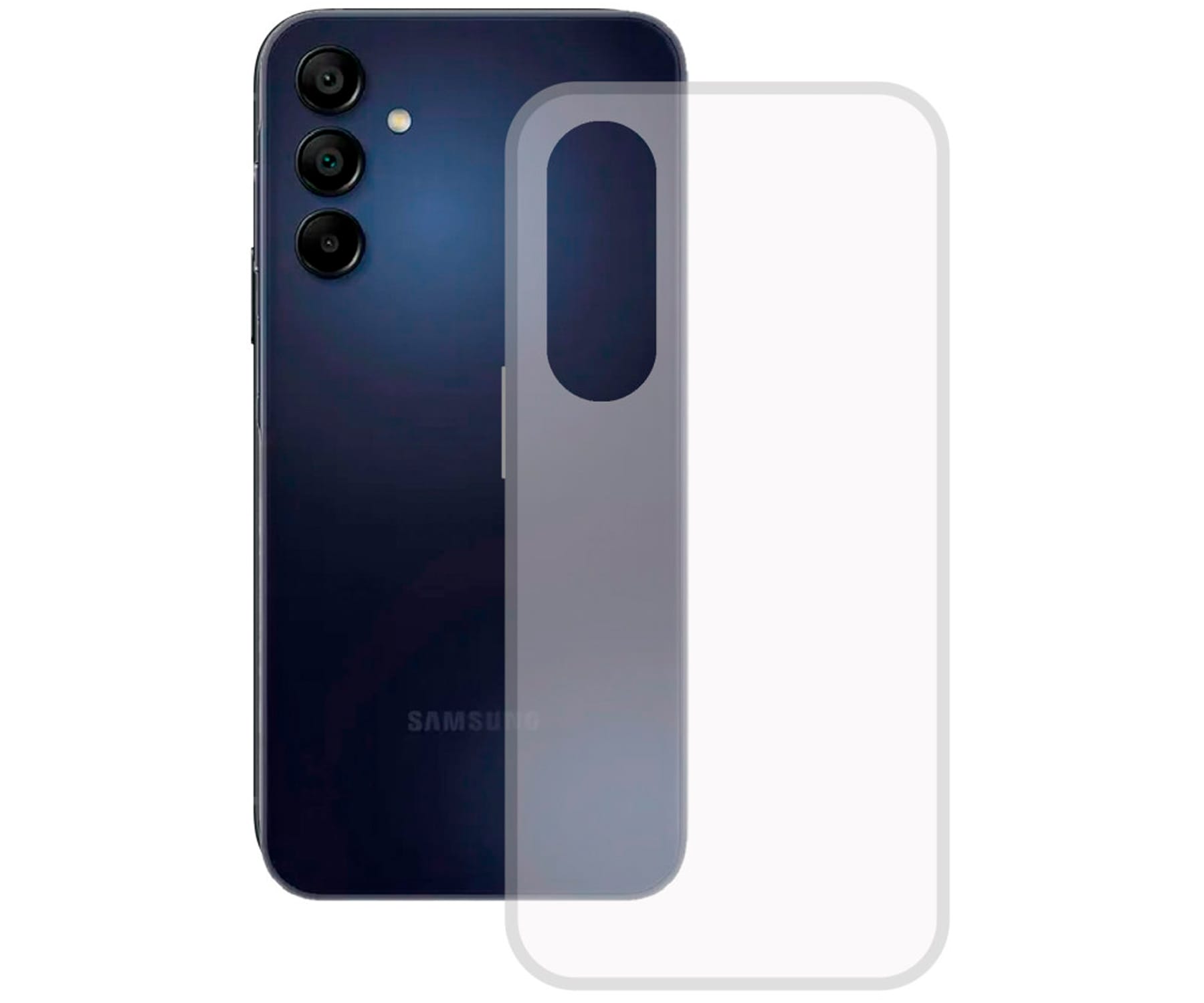 KSIX Trasera de silicona transparente / Samsung Galaxy A15