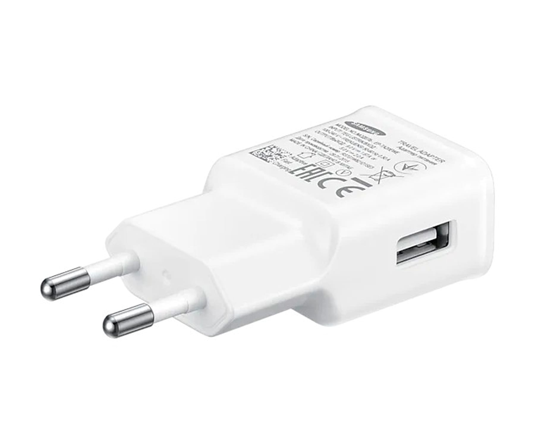 Samsung EP-TA20E Blanco / Cargador de red eléctrica USB-A 15W + Cable USB-C