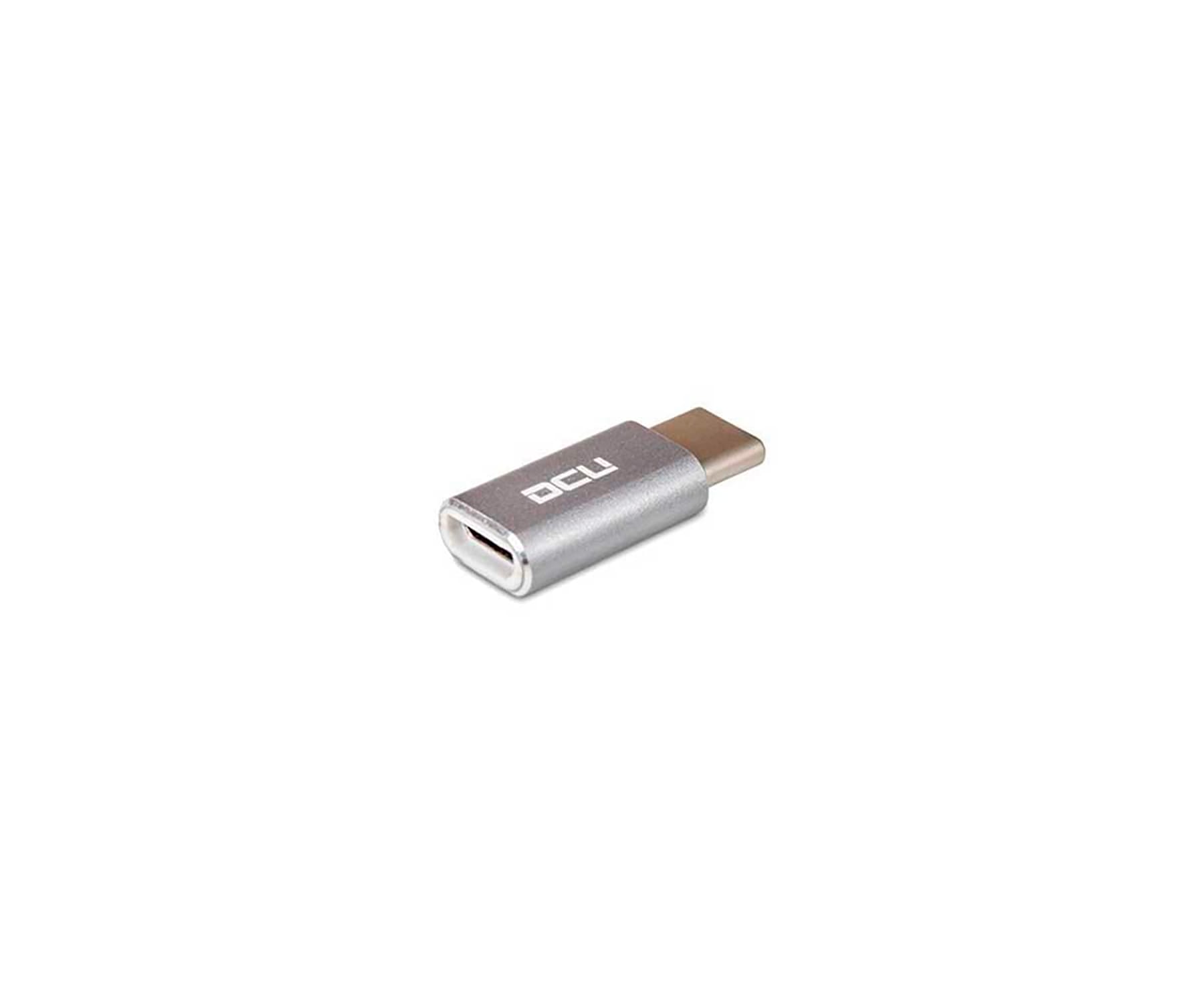 DCU 30402025 Plata / Adaptador USB-C (M) a microUSB (H)