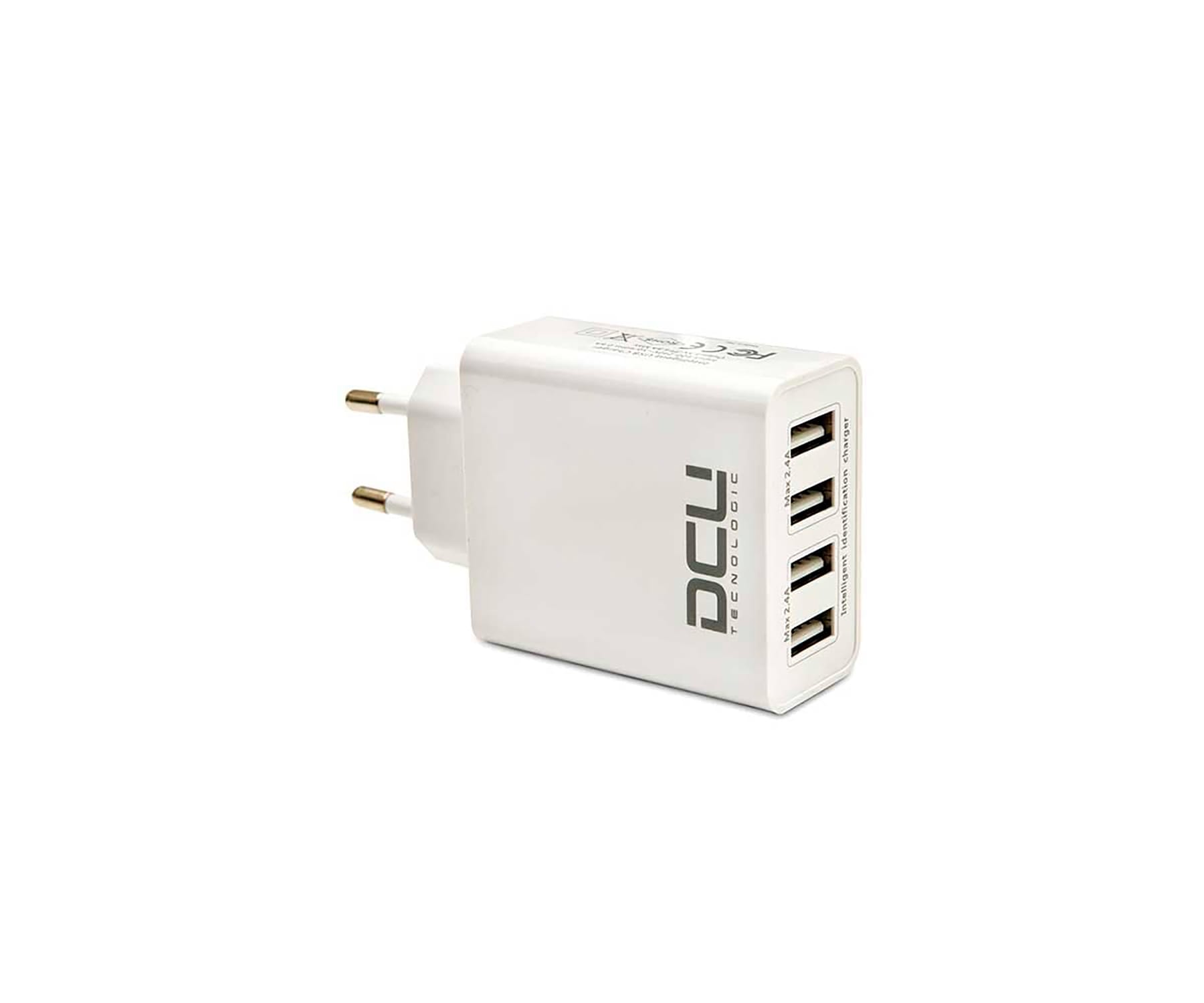 DCU 37300500 Blanco / Cargador de red eléctrica con 4x USB-A